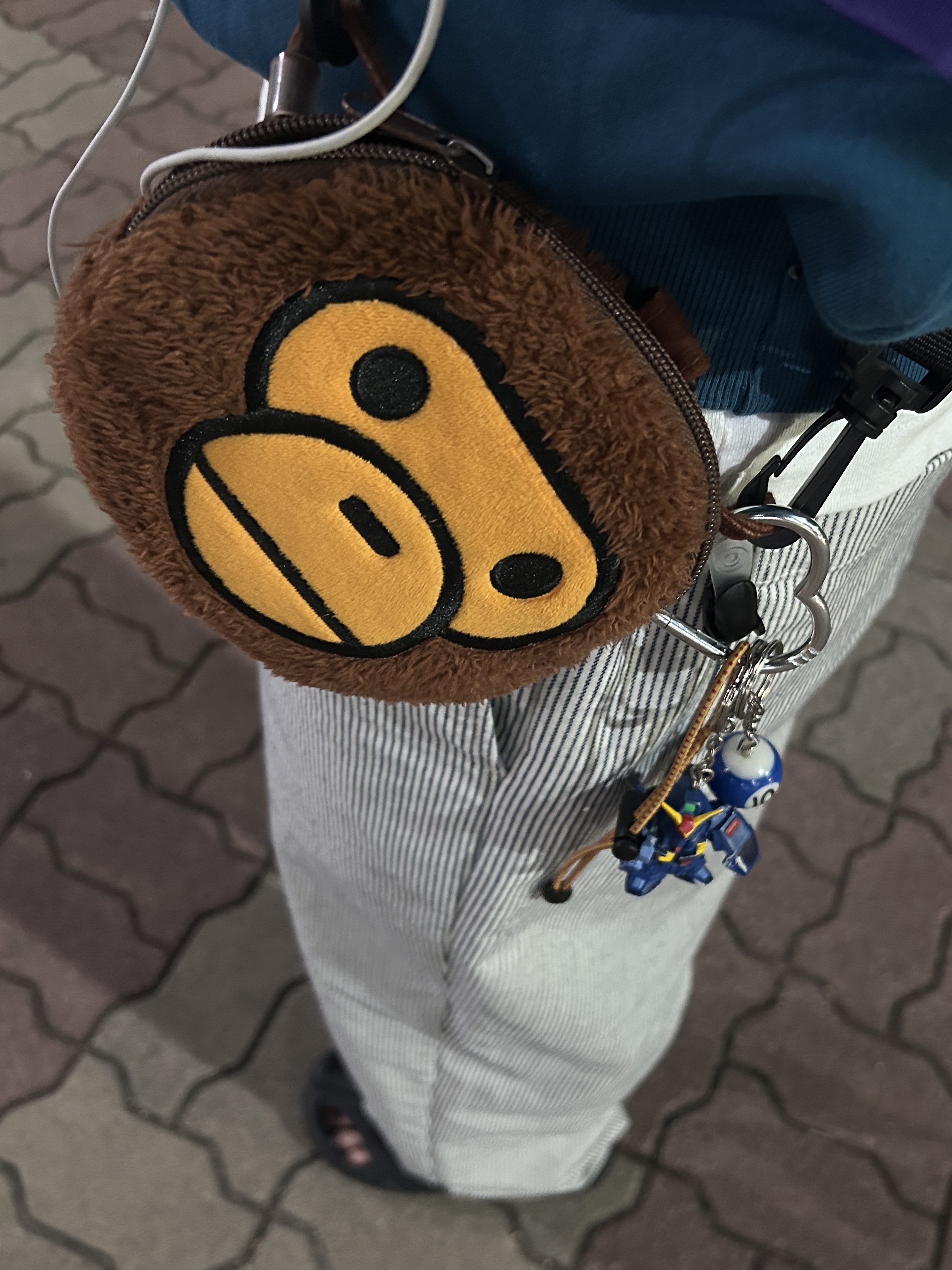 Human Made Heart Carabiner Silver μ°©μ© μ€νμΌ - 2