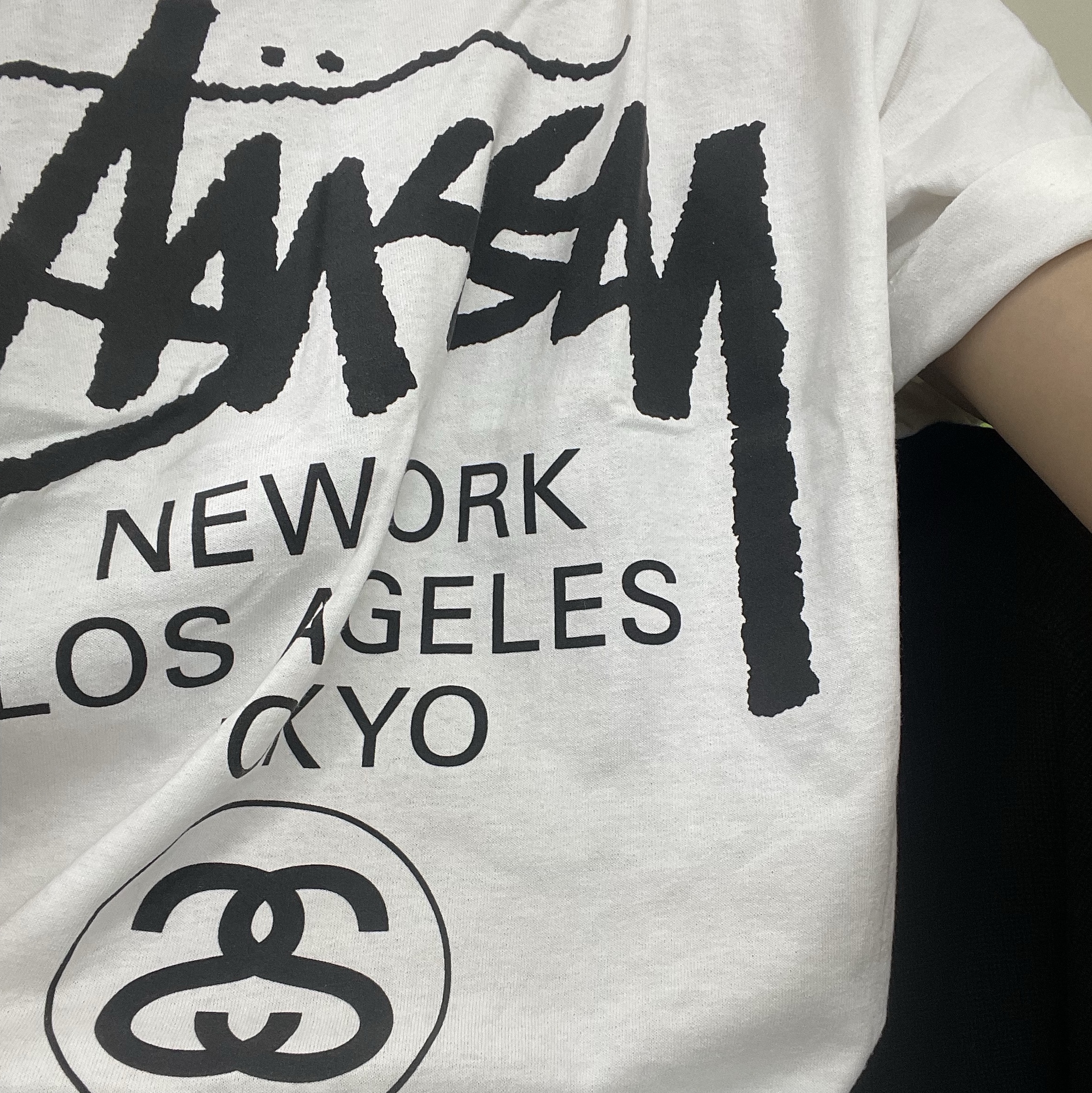Stussy World Tour T-Shirt White 착용 스타일