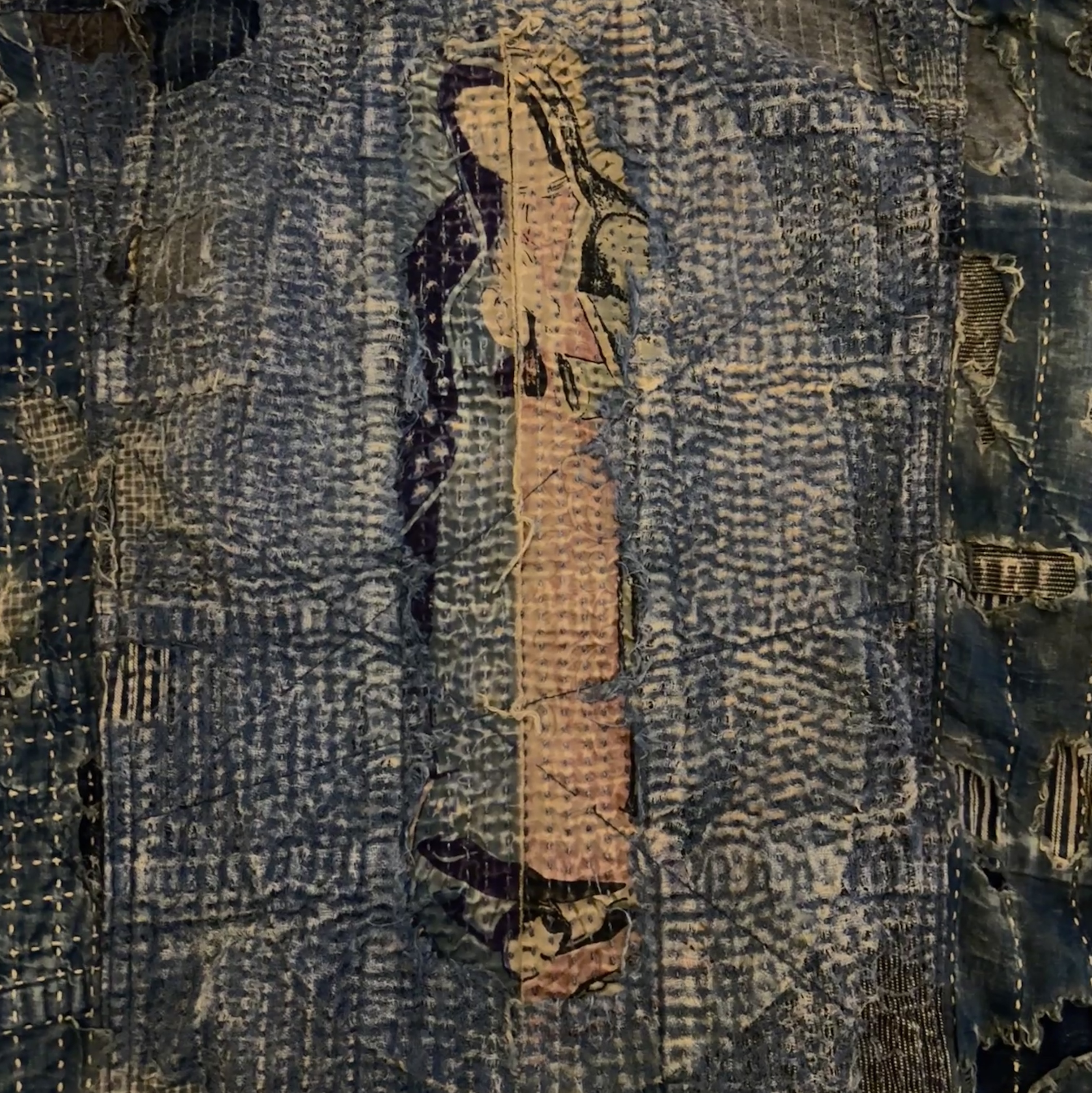 Kapital Boro Zip Up Indigo 착용 스타일