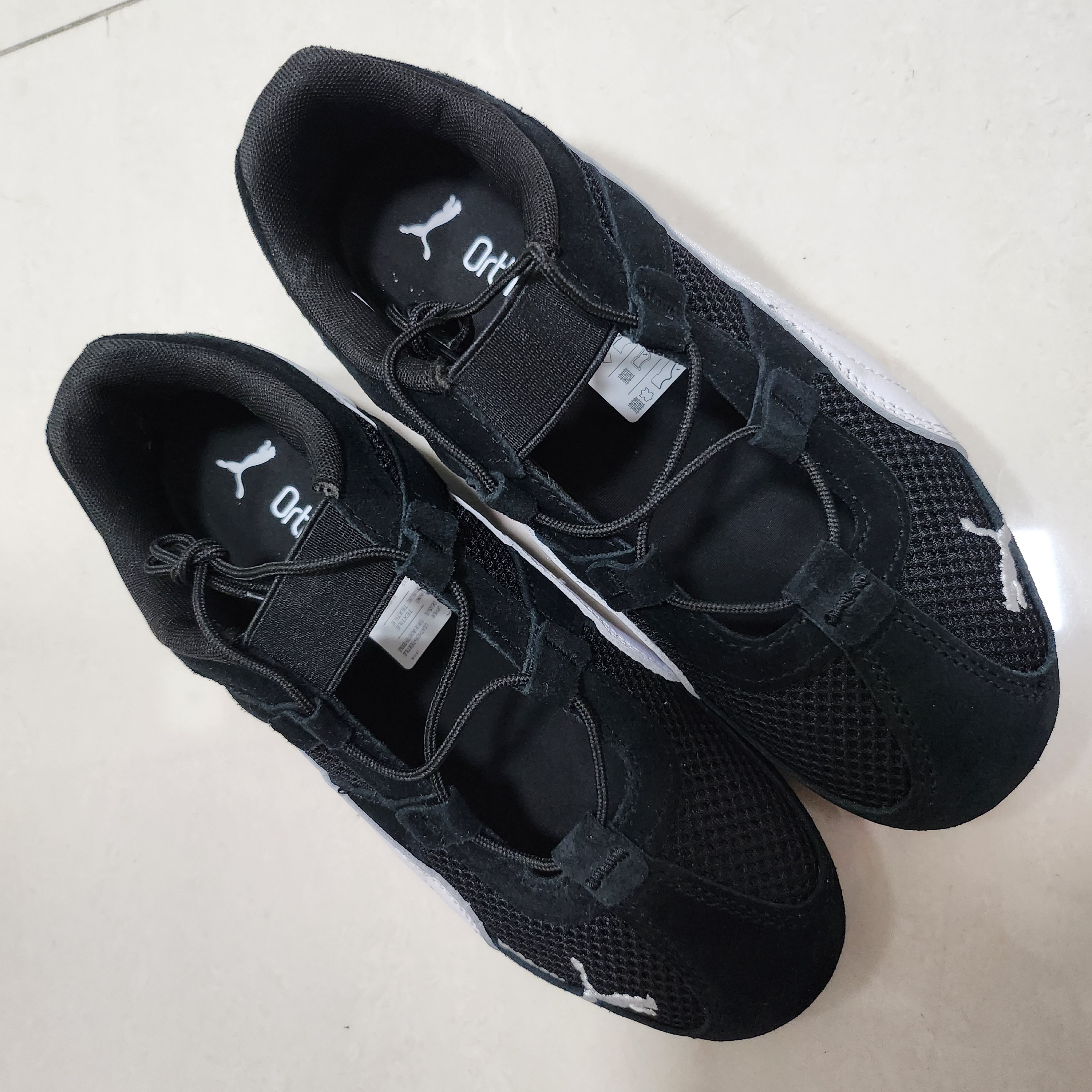 (W) Puma Speedcat Go Puma Black Puma White 착용 스타일 - 3
