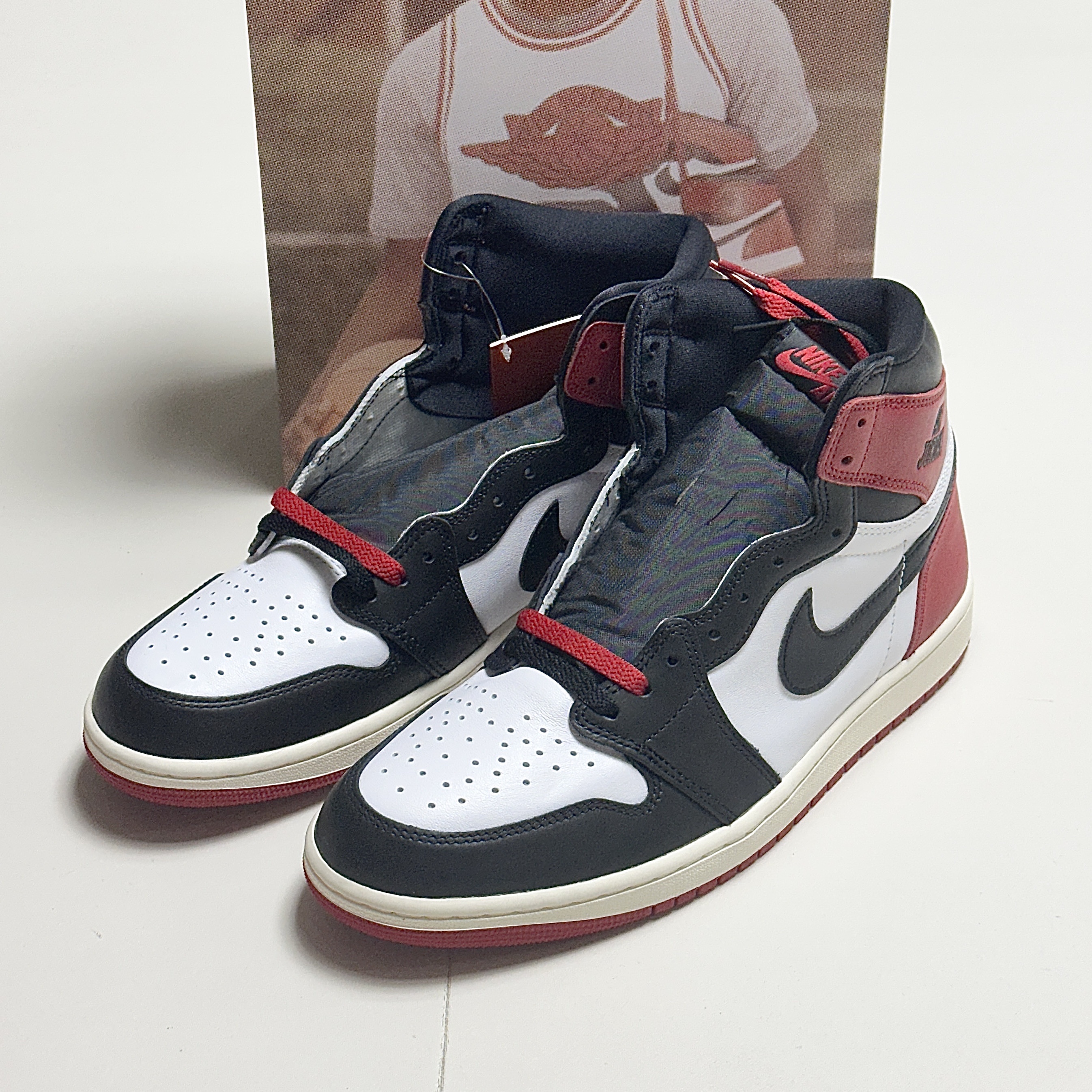Jordan 1 Retro High OG Black Toe 착용 스타일 - 3
