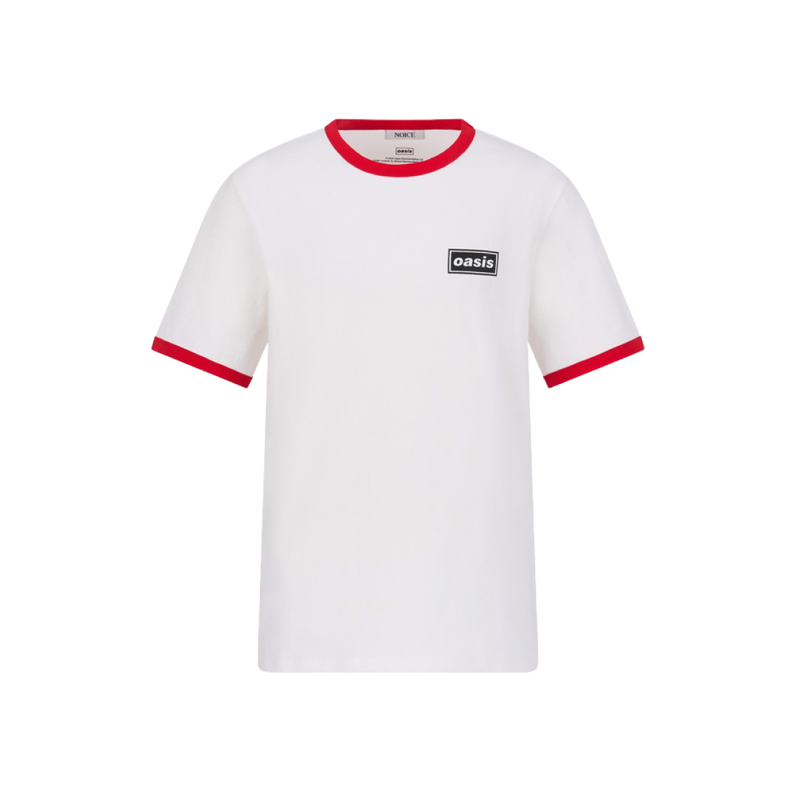 노이스 x 오아시스 밴드 티셔츠 레드(Noice x Oasis Band T-Shirt Red)