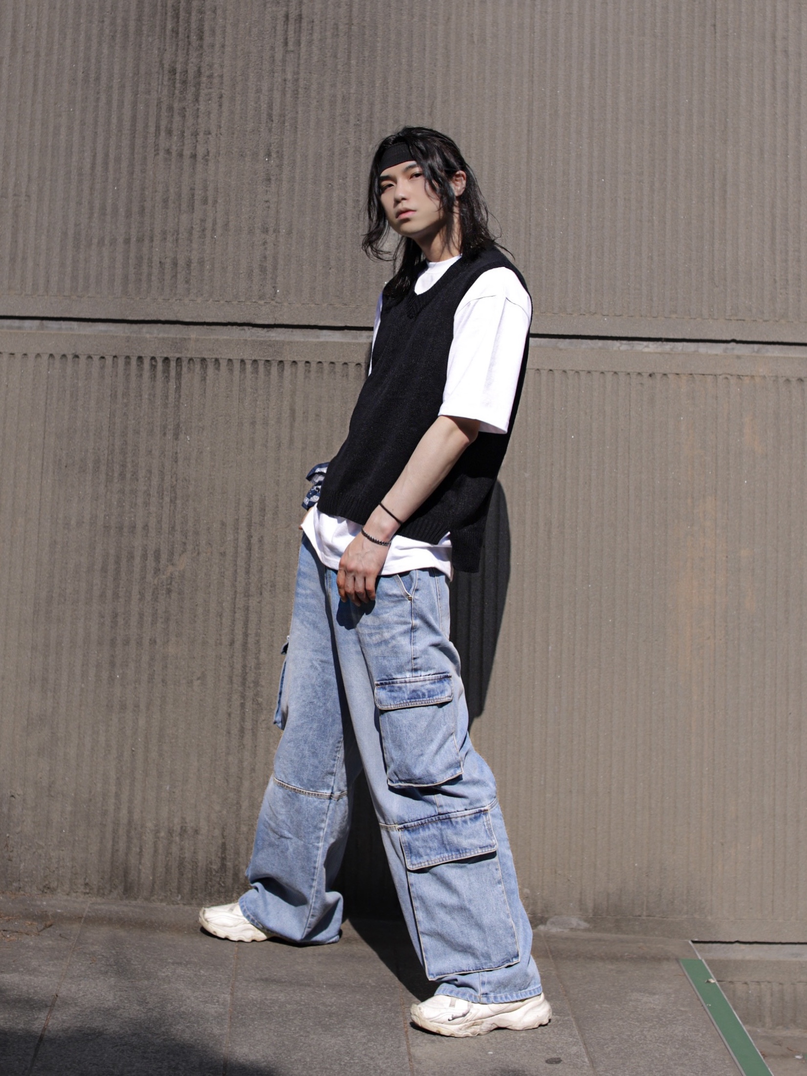(W) Nike TC 7900 Summit White 착용 스타일 - 2