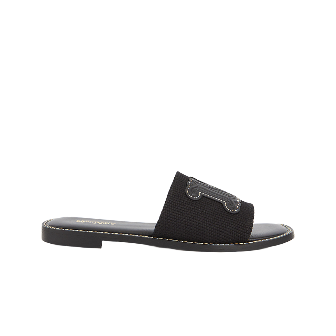 (W) 막스마라 진 슬리퍼 블랙((W) Max Mara Slippers Black)
