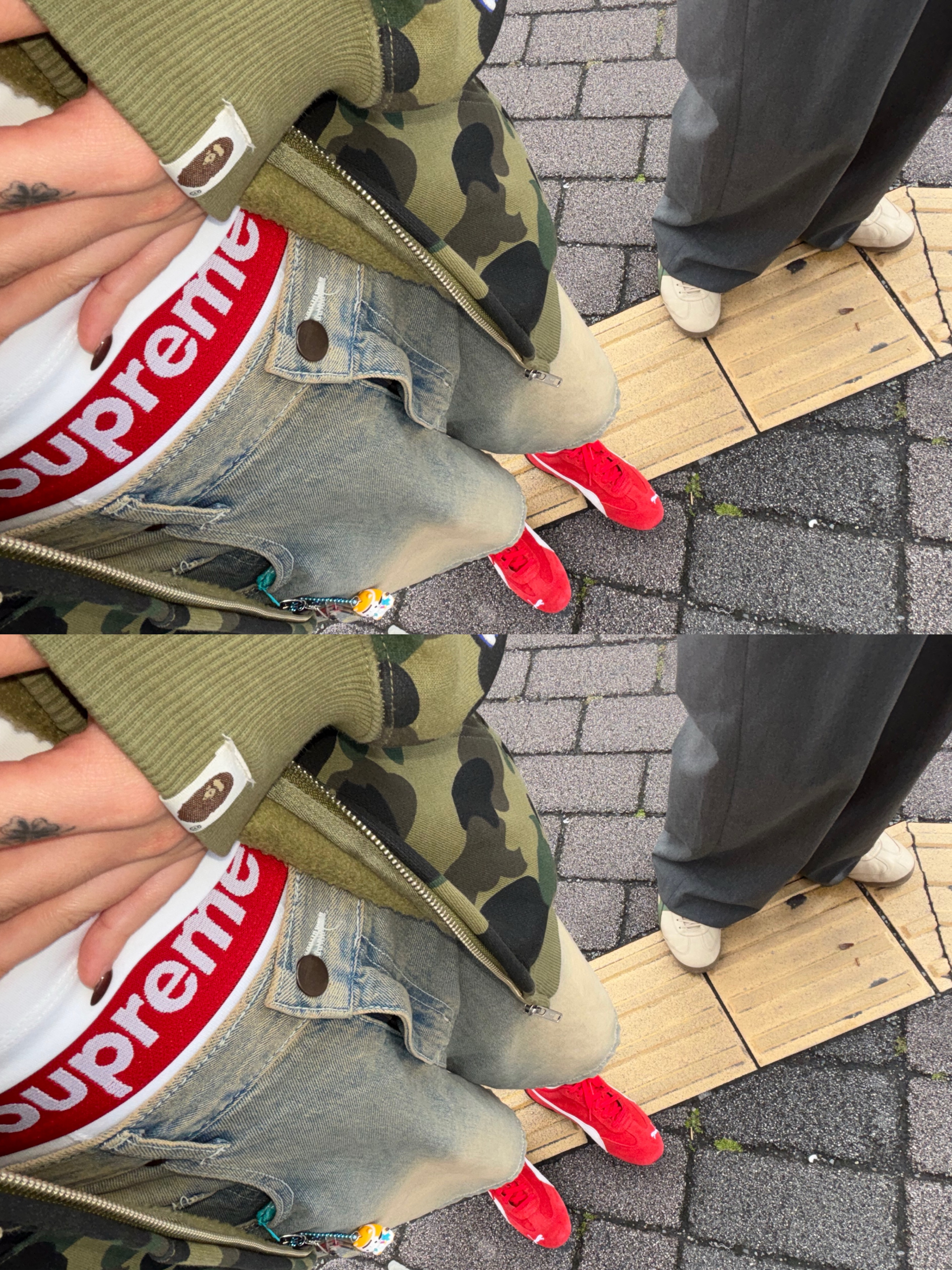 Supreme Hanes Boxer Briefs White (4 Pack), Puma Speedcat OG Red White 착용 스타일 - 1