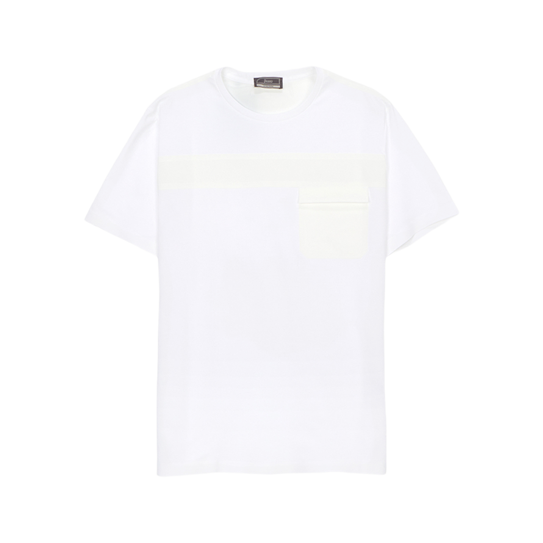 에르노 숏 슬리브 티셔츠 화이트(Herno Short Sleeve T-Shirt White)