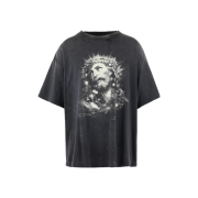 Saint Mxxxxxx Jesus S/S T-Shirt Black - 25SS