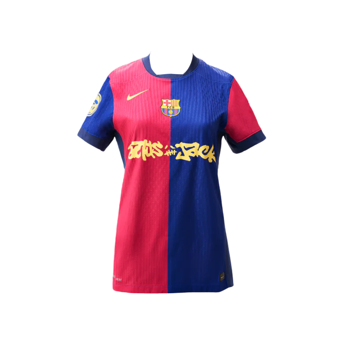 (W) 나이키 FC 바르셀로나 x 트래비스 스캇 2024/25 드라이핏 매치 홈 저지 블루 스칼렛 (논 마킹 버전)((W) Nike FC Barcelona x Travis Scott 2024/25 Dri-Fit Match Home Jersey Blue Scarlet (Non Marking Ver.))