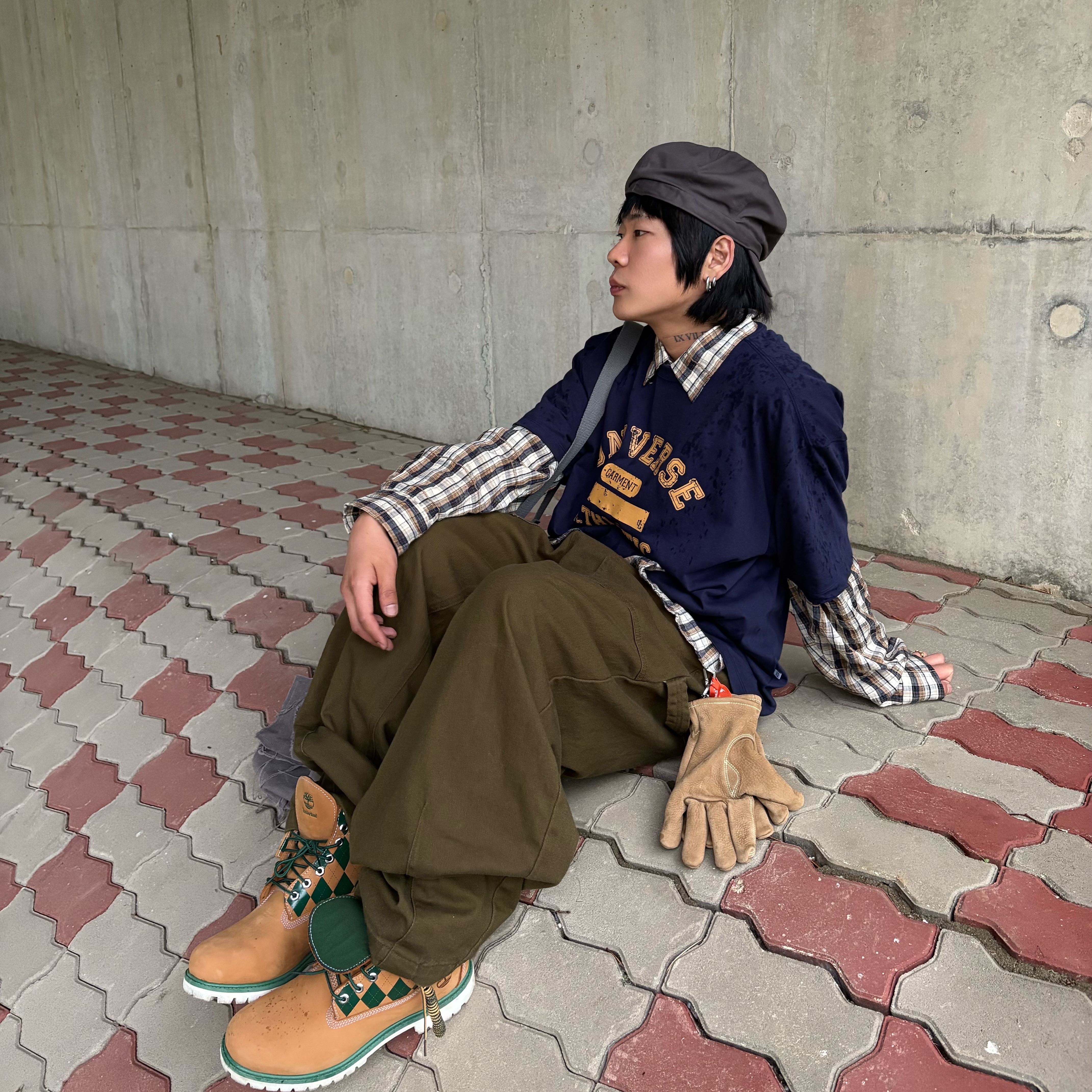 KASINA x Timberland 6 In Premium Vibram GTX Wheat 착용 스타일 - 2