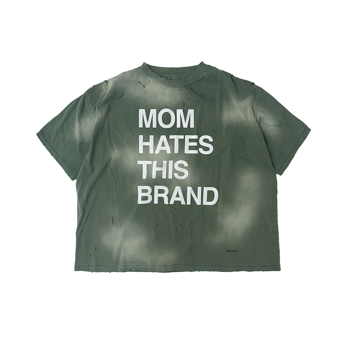 홈리스 맘 헤이츠 디스 브랜드 빈티지 티셔츠 카키(Hommless Mom Hates This Brand VTG Tee Khaki)