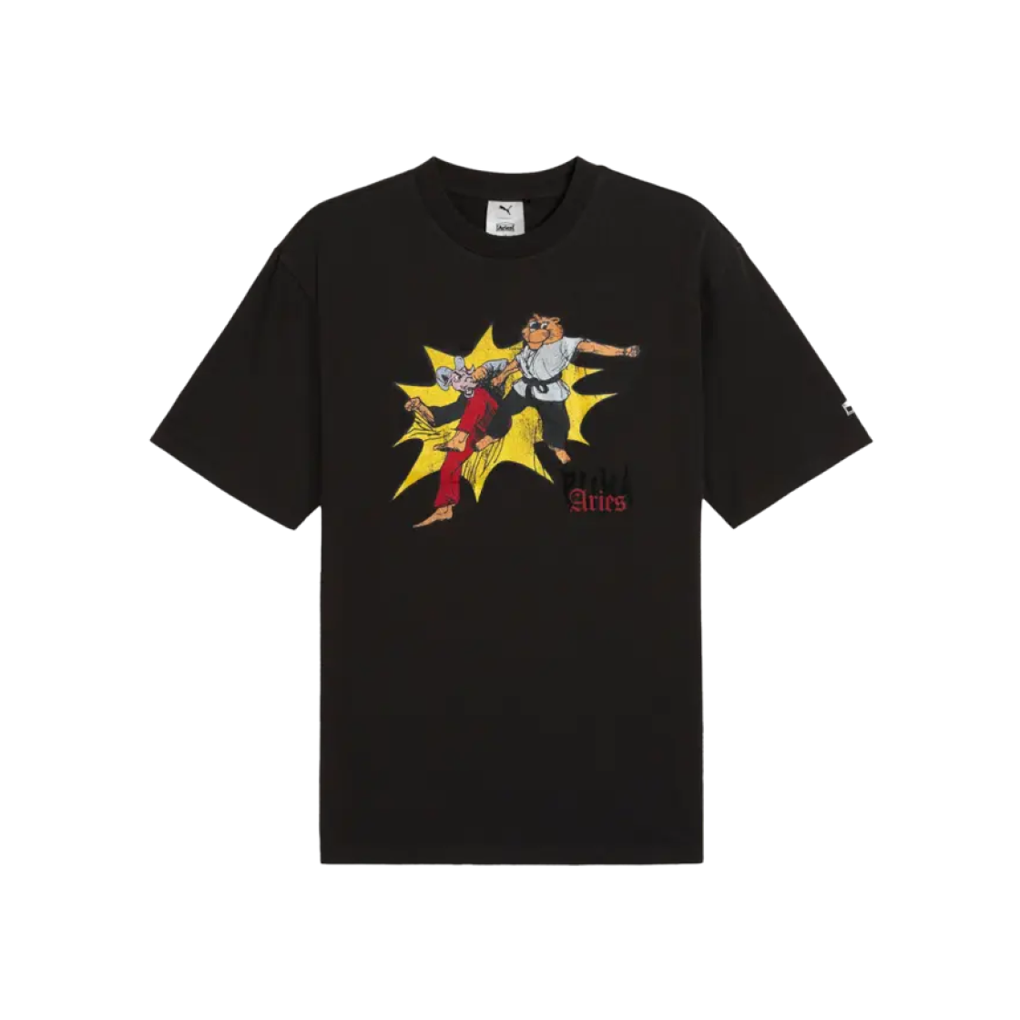 푸마 x 에리즈 그래픽 티셔츠 푸마 블랙(Puma x Aries Graphic T-Shirt Puma Black)