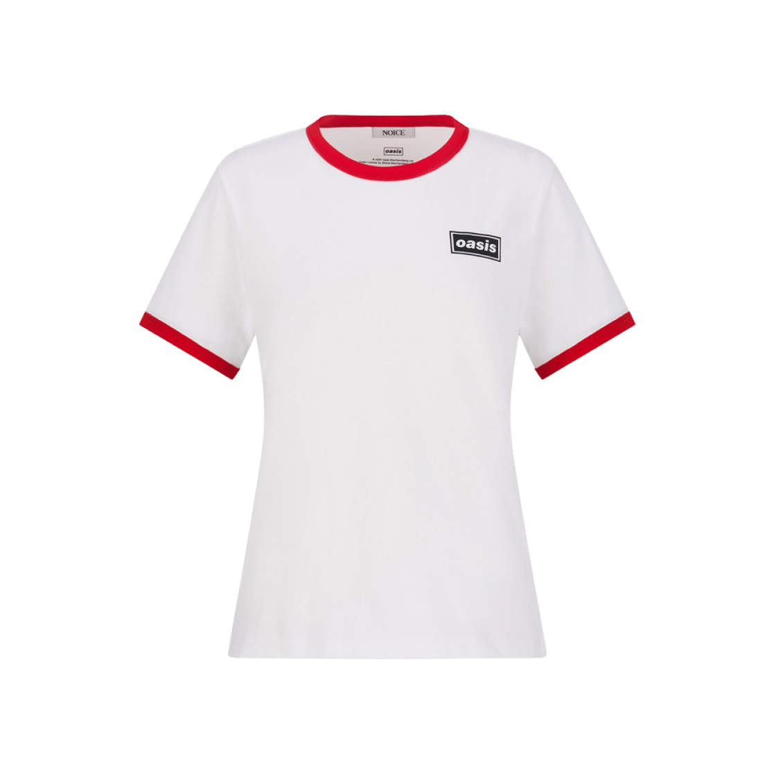 (W) 노이스 x 오아시스 밴드 티셔츠 레드((W) Noice x Oasis Band T-Shirt Red)