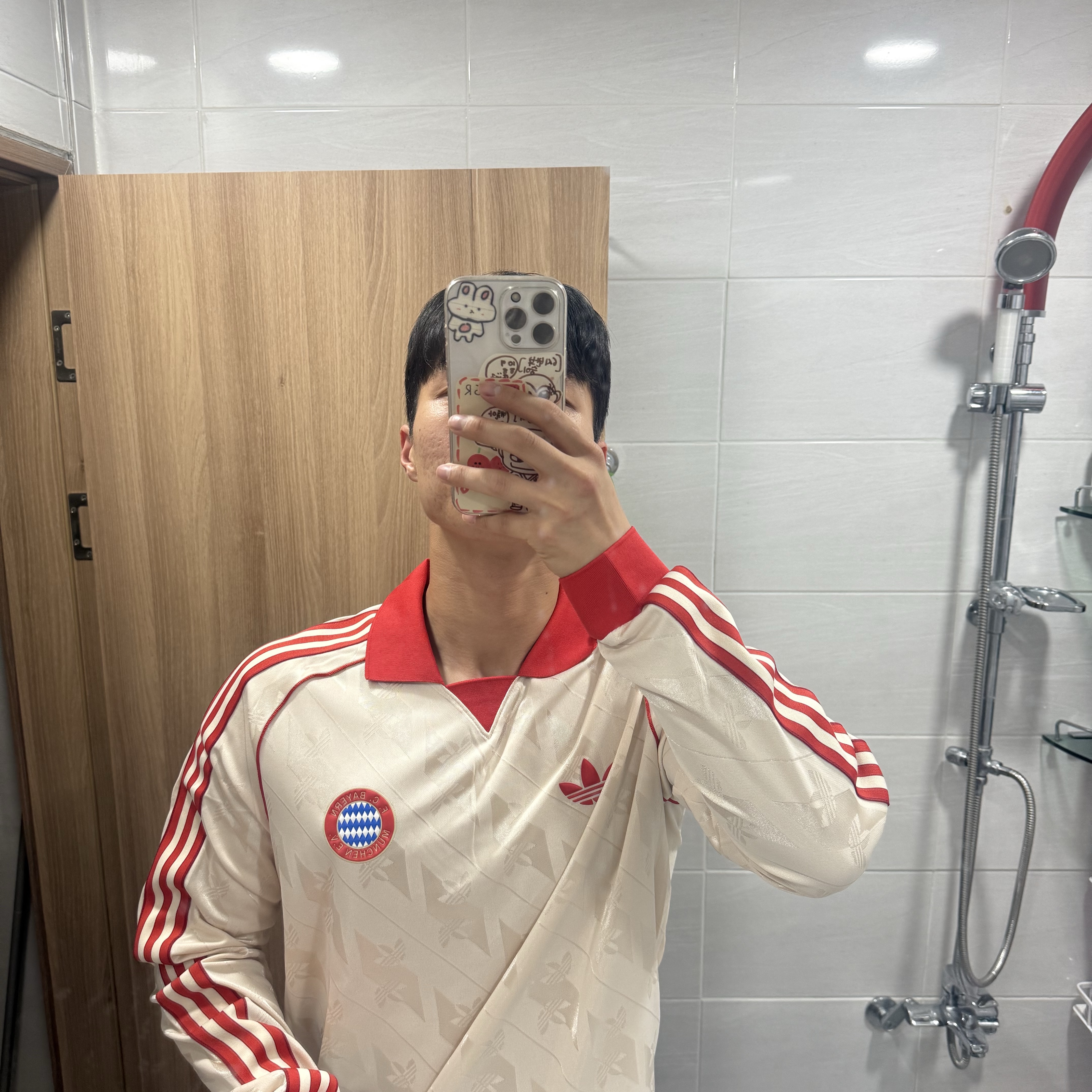 Adidas Bayern Munchen LFSTLR Jersey Linen - KR Sizing (Non Marking Ver.) 착용 스타일