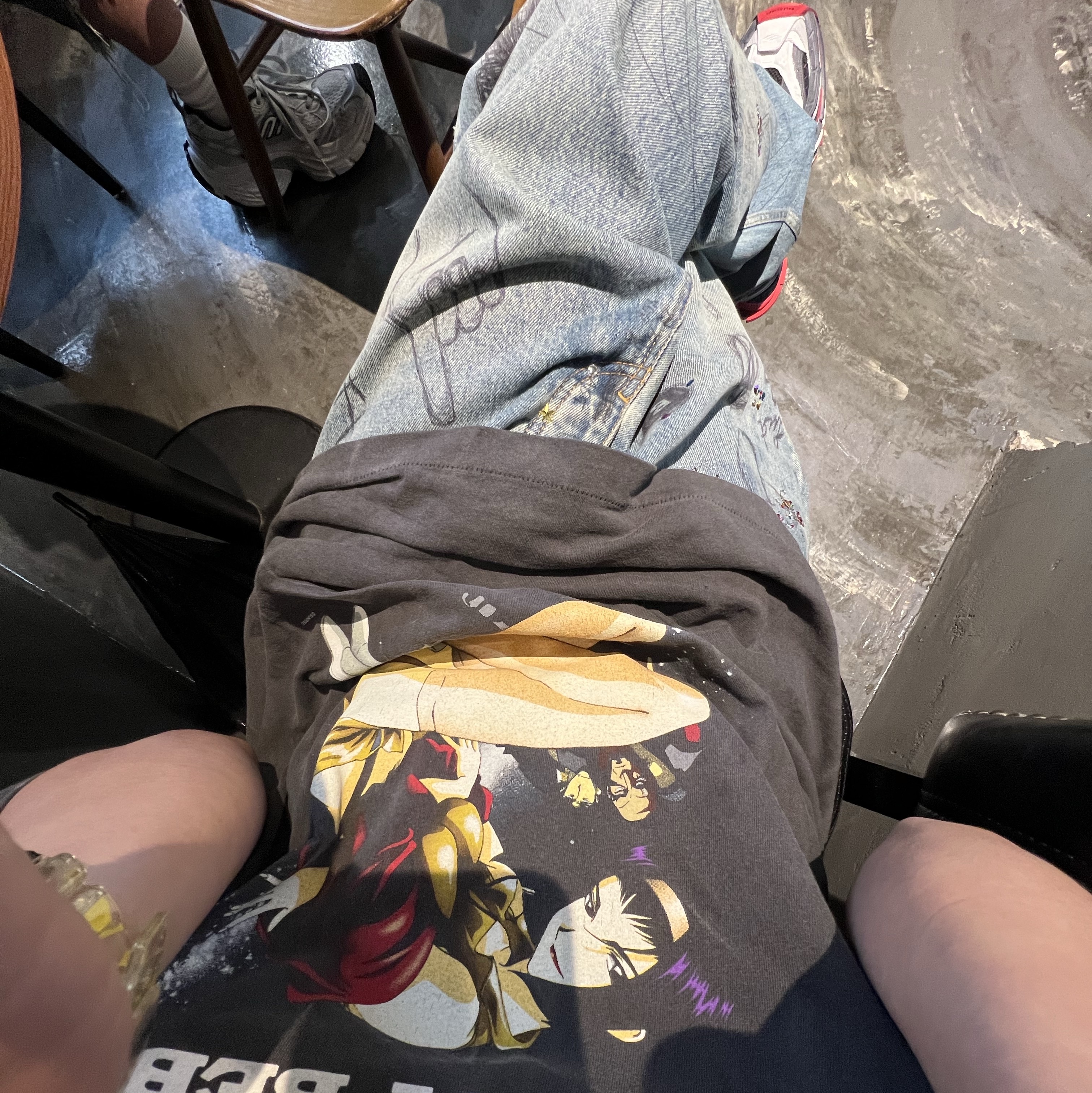 Saint Mxxxxxx x Cowboy Bebop S/S T-Shirt Black - 25SS 착용 스타일 - 2