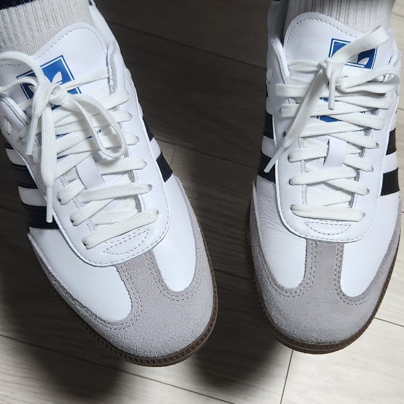 Adidas Samba OG Cloud White 착용 스타일