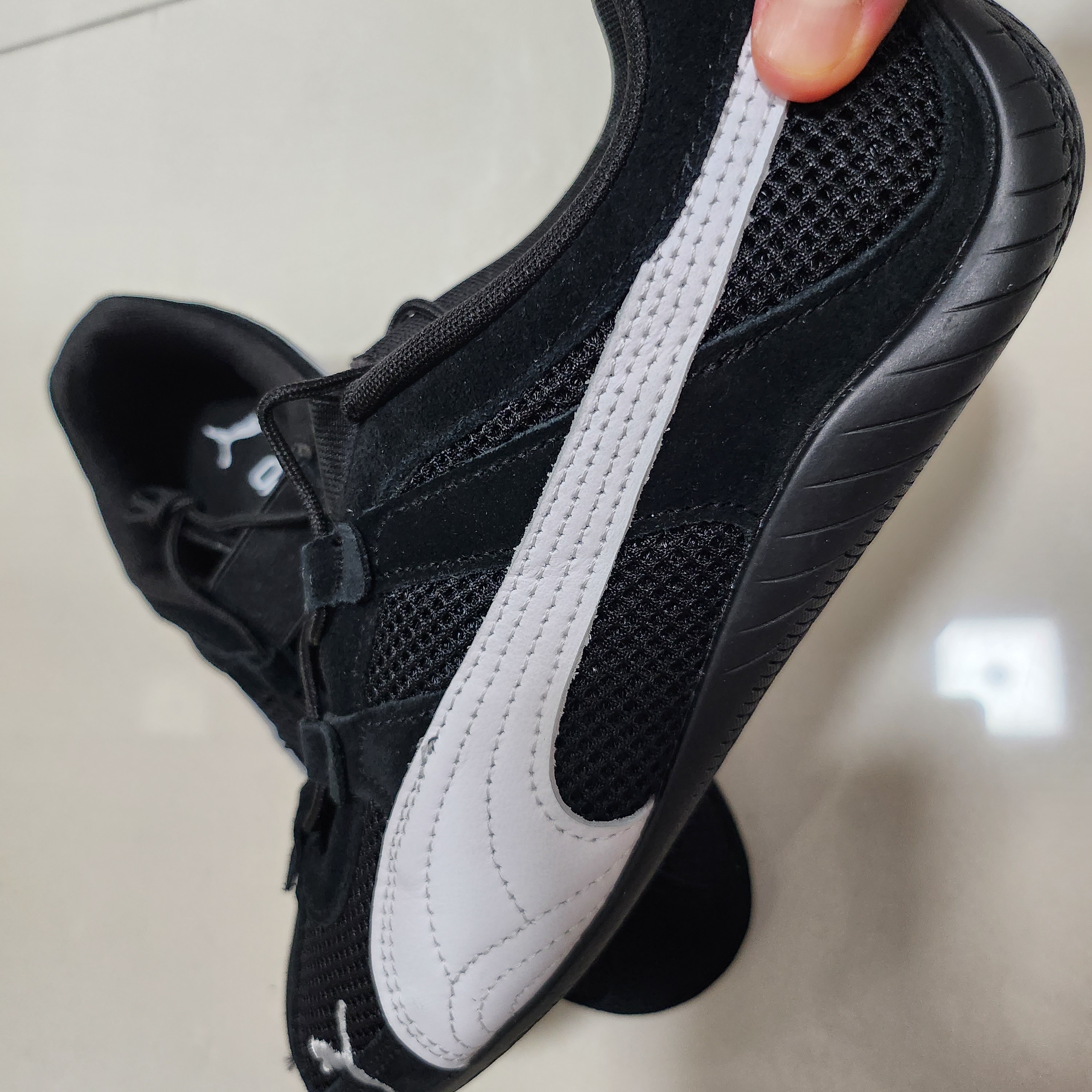 (W) Puma Speedcat Go Puma Black Puma White 착용 스타일 - 4