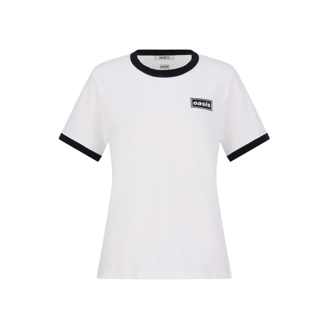 (W) 노이스 x 오아시스 밴드 티셔츠 블랙((W) Noice x Oasis Band T-Shirt Black)