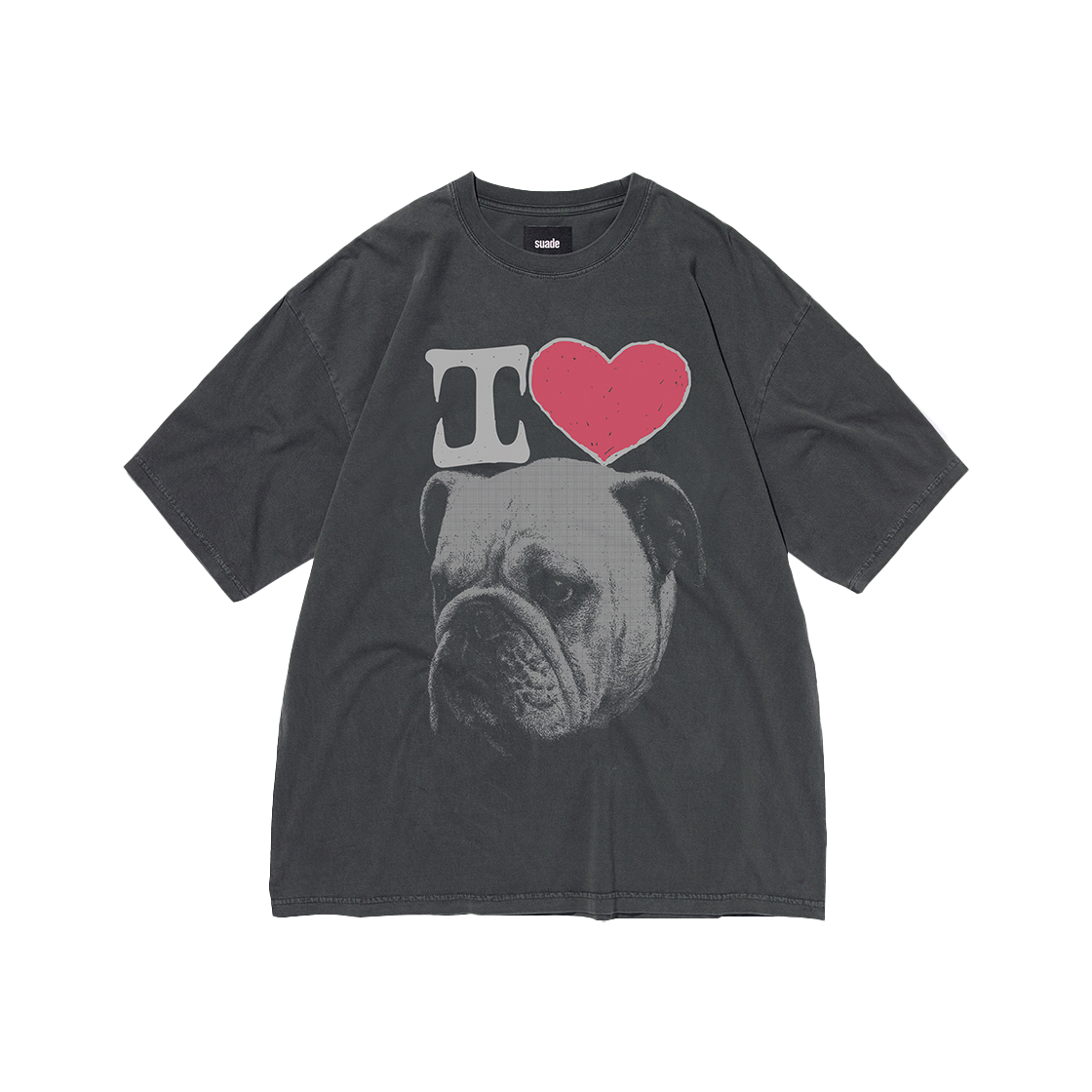 스웨이드 불독 티 피그먼트 블랙(Suade Bulldog Tee Pigment Black)