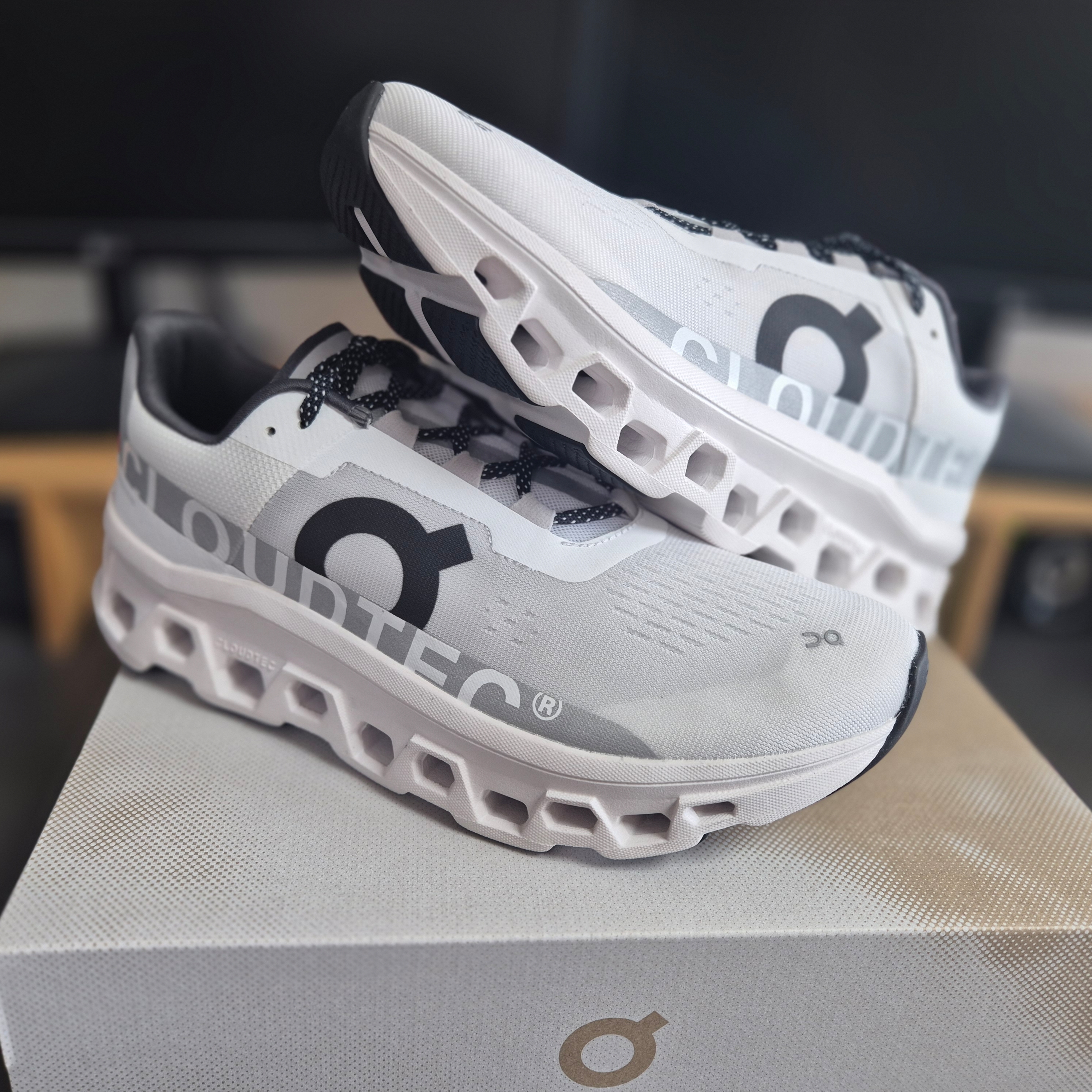 On Running Cloudmonster 2 White Frost 착용 스타일
