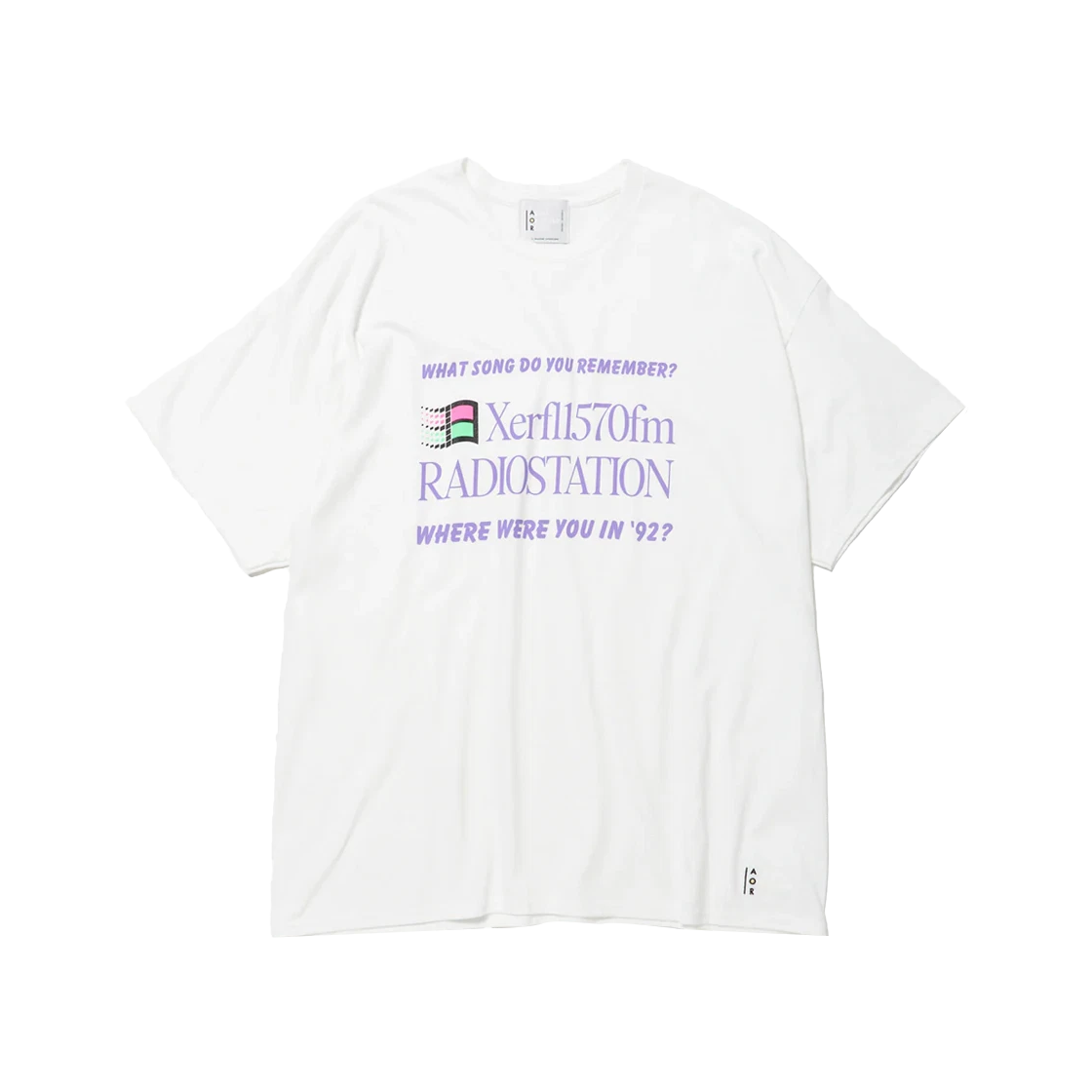 에이오알 라디오스테이션 티셔츠 화이트 - 25SS(AOR Radiostation T-Shirt White - 25SS)