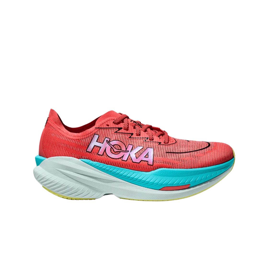 (W) 호카 마하 X 2 그레이프프룻 일렉트릭 코랄 - 와이드((W) Hoka Mach X 2 Grapefruit Electric Coral- Wide) - 1
