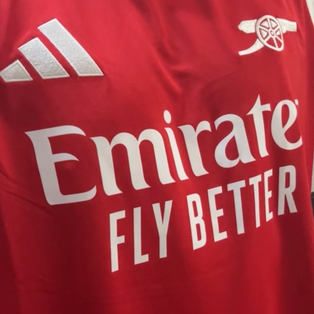 Adidas Arsenal 2024/25 Home Jersey Better Scarlet White - KR Sizing (Non Marking Ver.) 착용 스타일