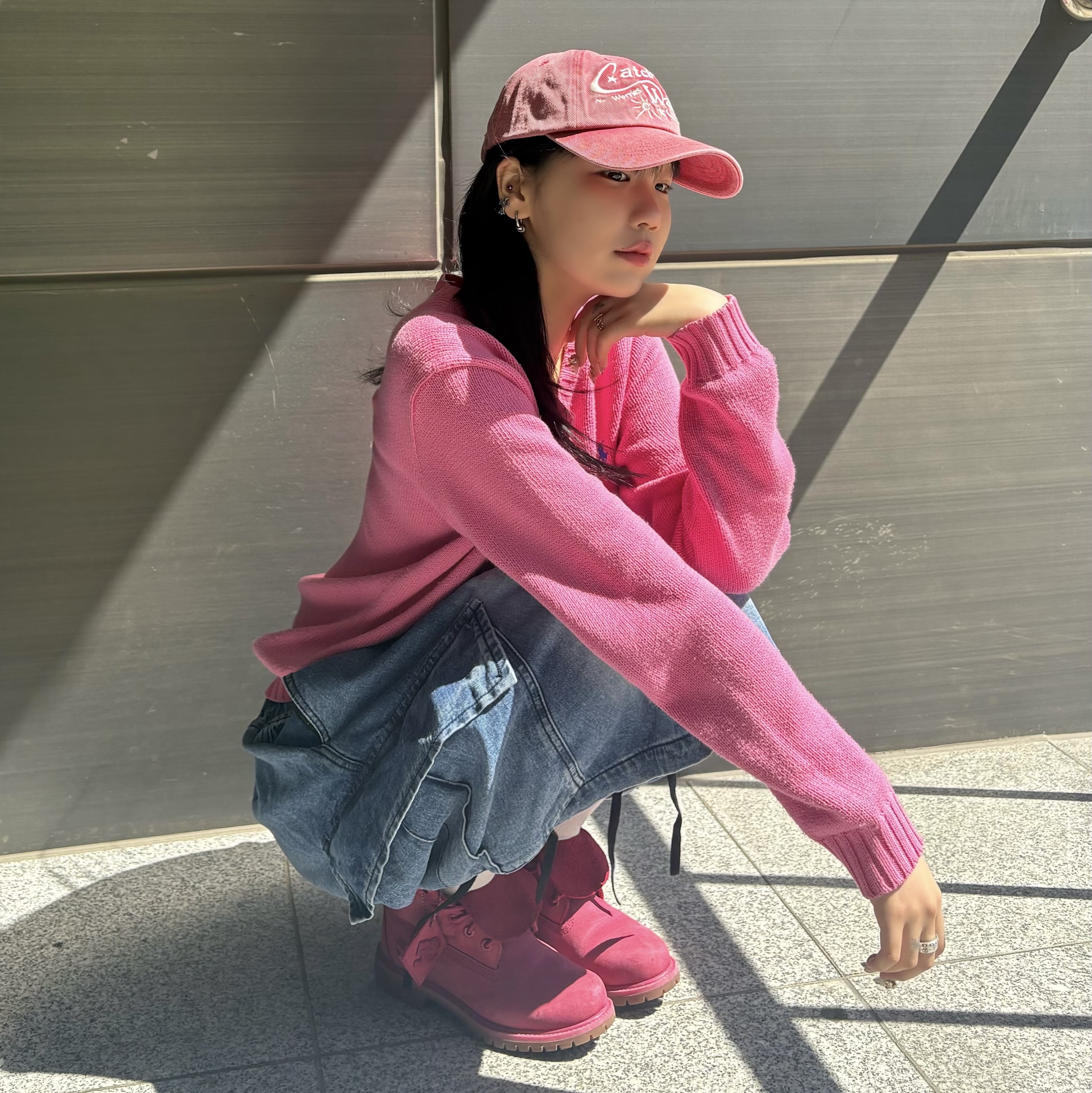 Timberland Premium 6 inch Waterproof Boot Pink - Wide 착용 스타일 - 1