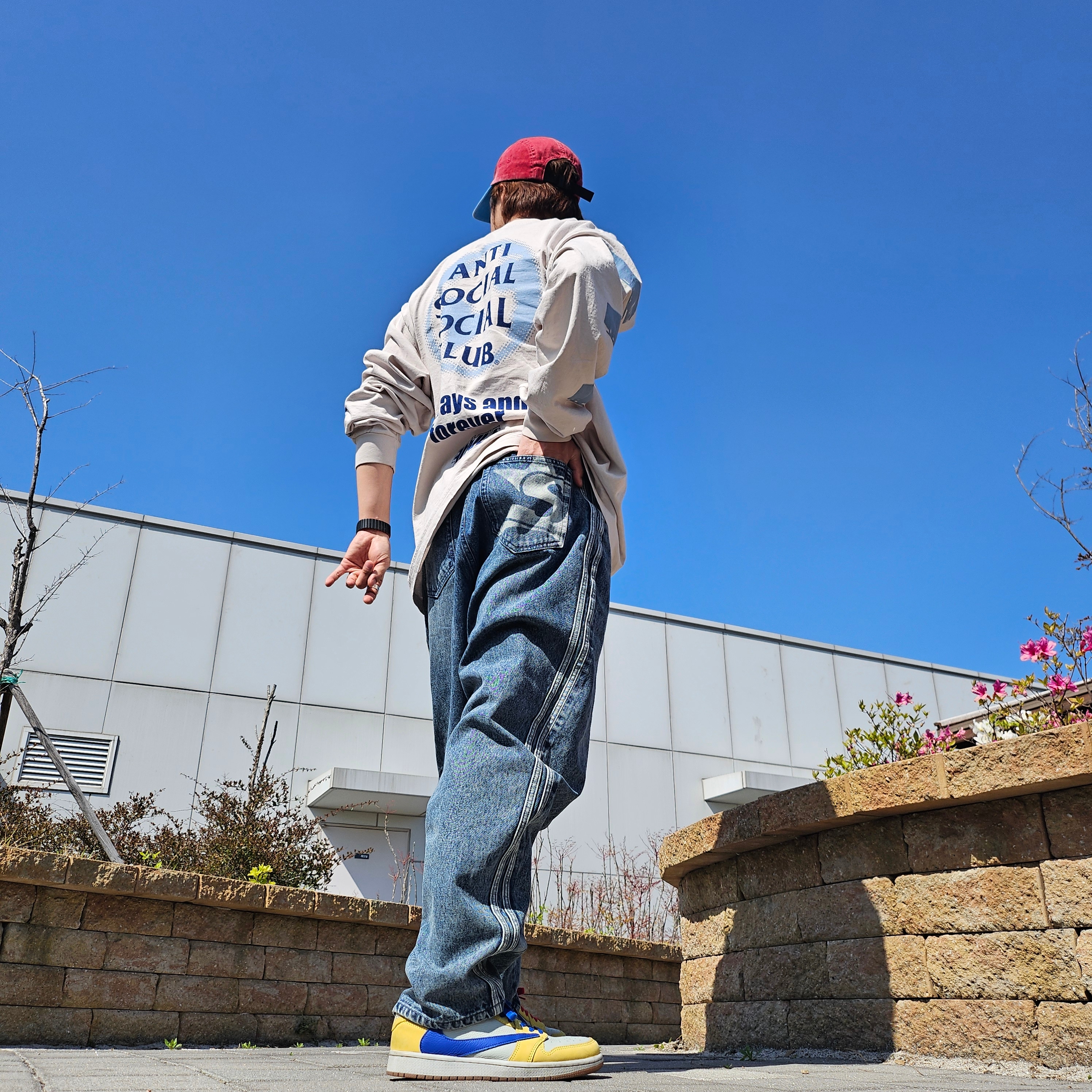 Supreme Pigment 2-Tone Camp Cap Red - 24SS, Gucci Ghost Ring Silver 9mm 착용 스타일 - 2