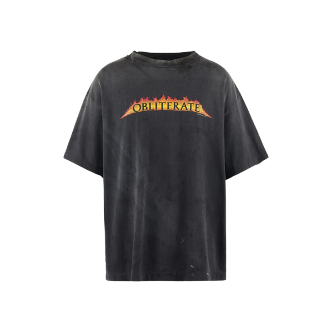 세인트 마이클 오브리터레이트 숏슬리브 티셔츠 블랙 - 25SS