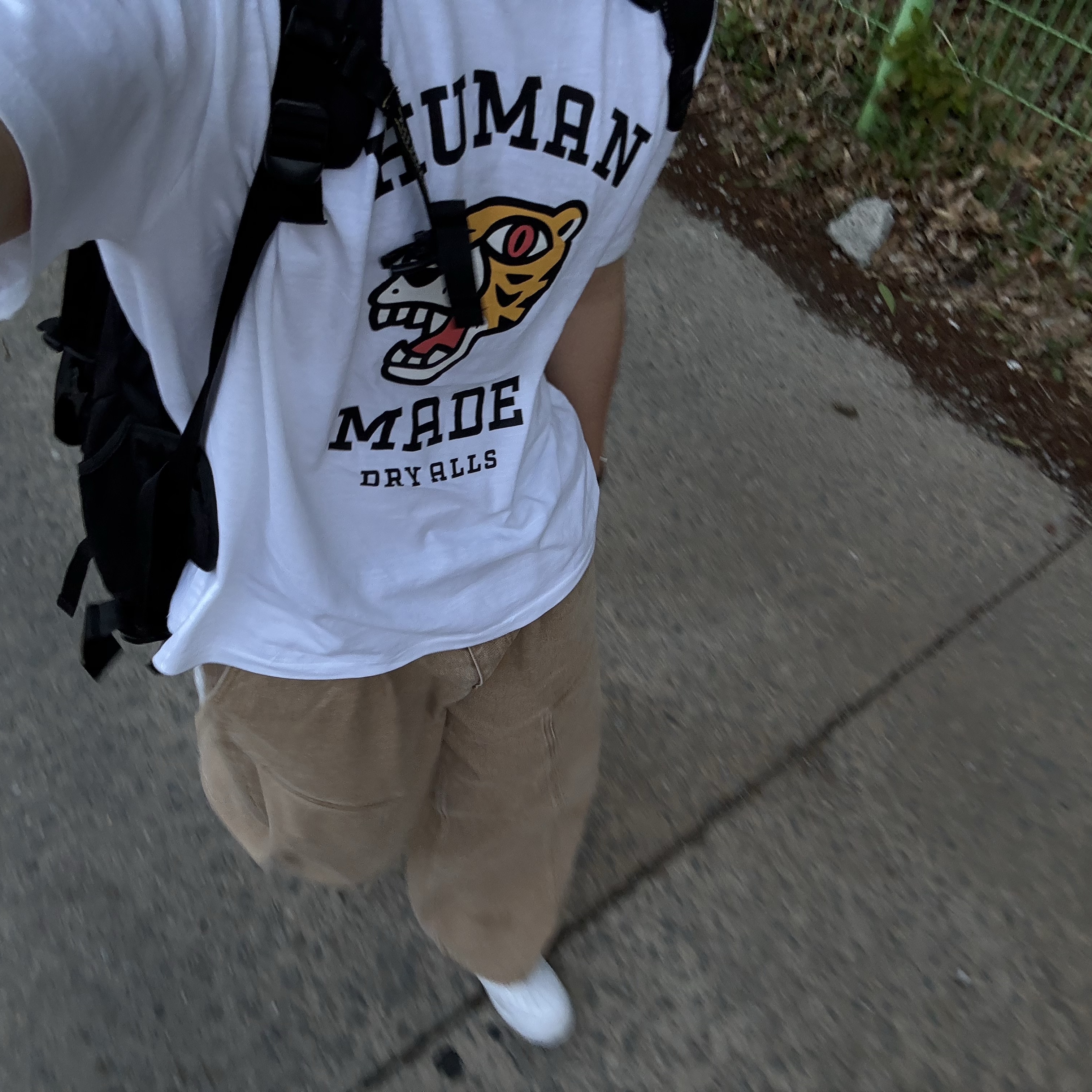 Human Made Graphic T-Shirt White 착용 스타일