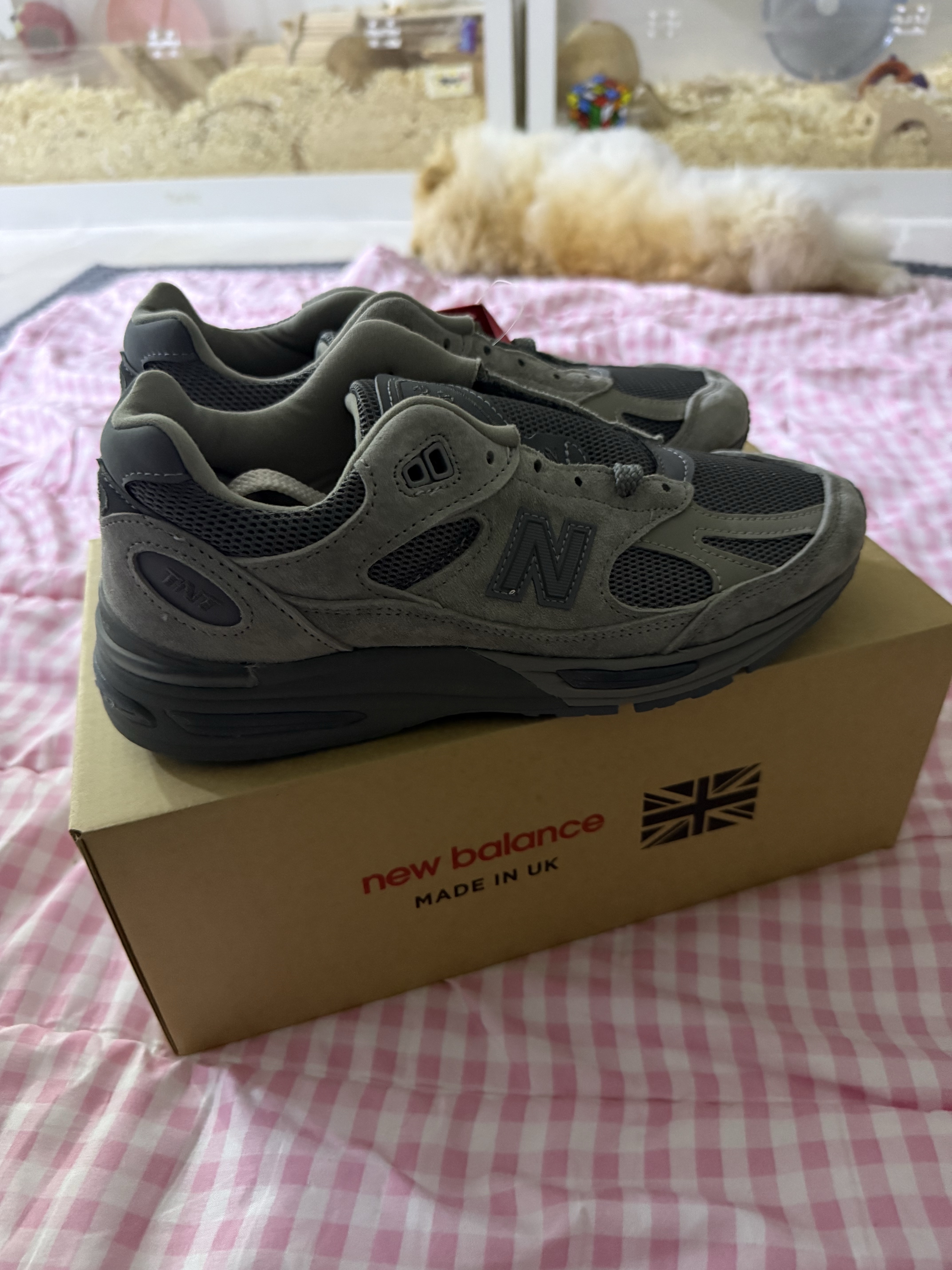 New Balance x Thisisneverthat 991v2 Made in UK Grey 착용 스타일
