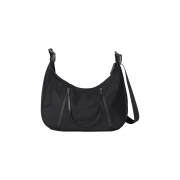 Begin202 Nylon Hobo Bag Black