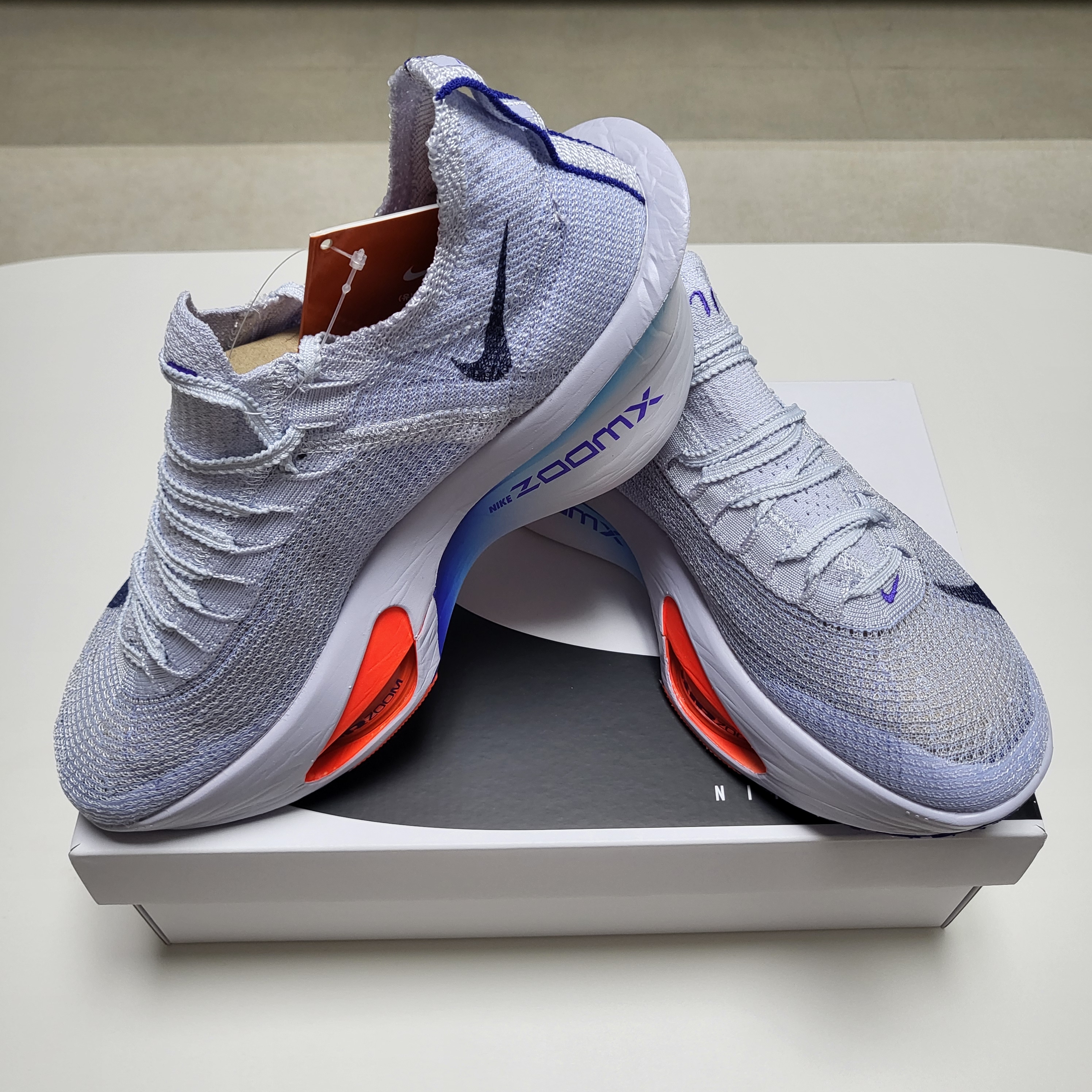 Nike Air Zoom Alphafly Next% 3 Football Grey Ghost 착용 스타일 - 4