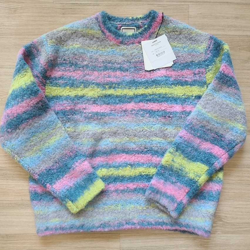 Wooyoungmi Multicolor Knit Blue - 22FW 착용 스타일