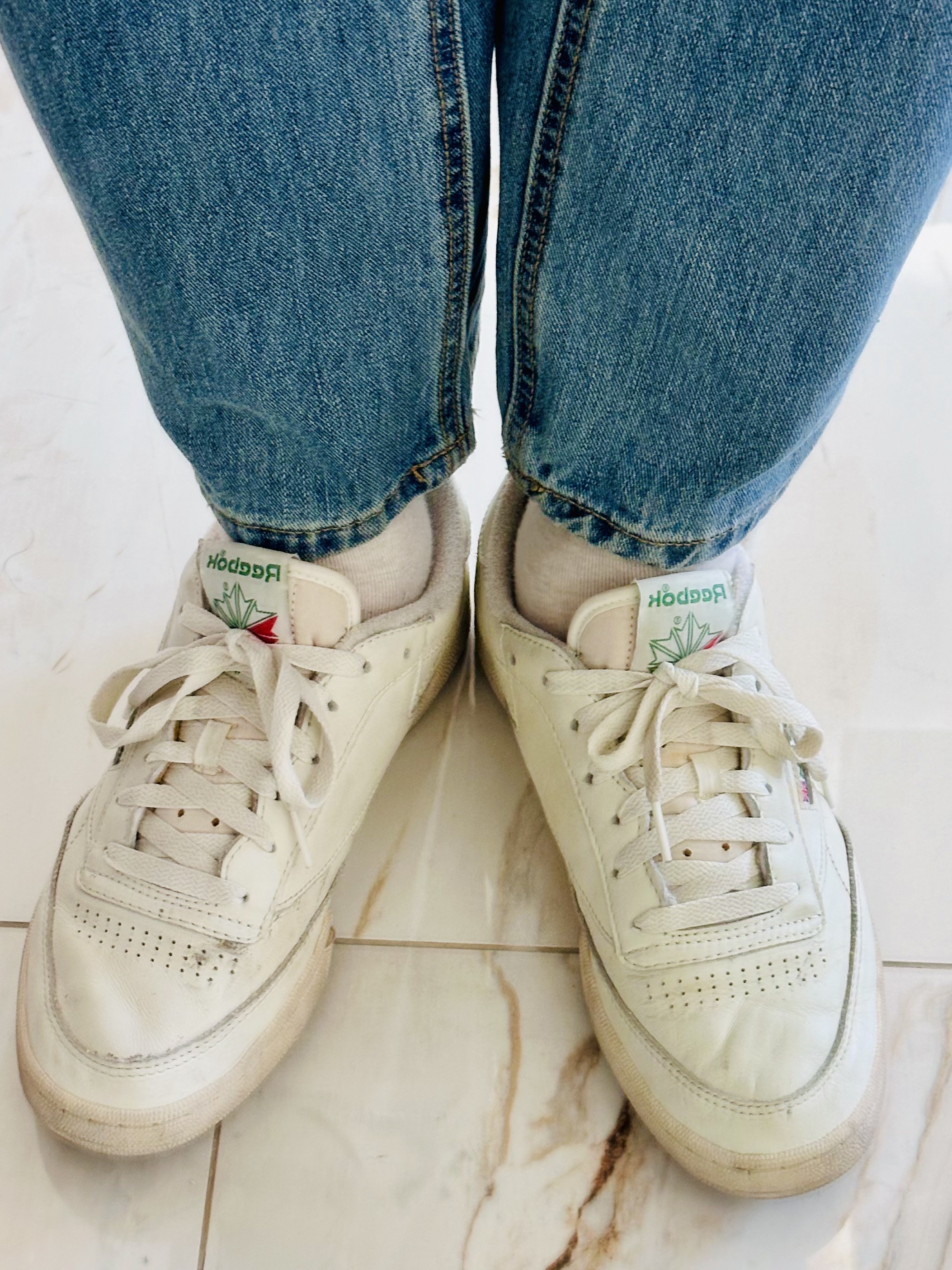 Reebok Club C 85 Vintage Cream 착용 스타일