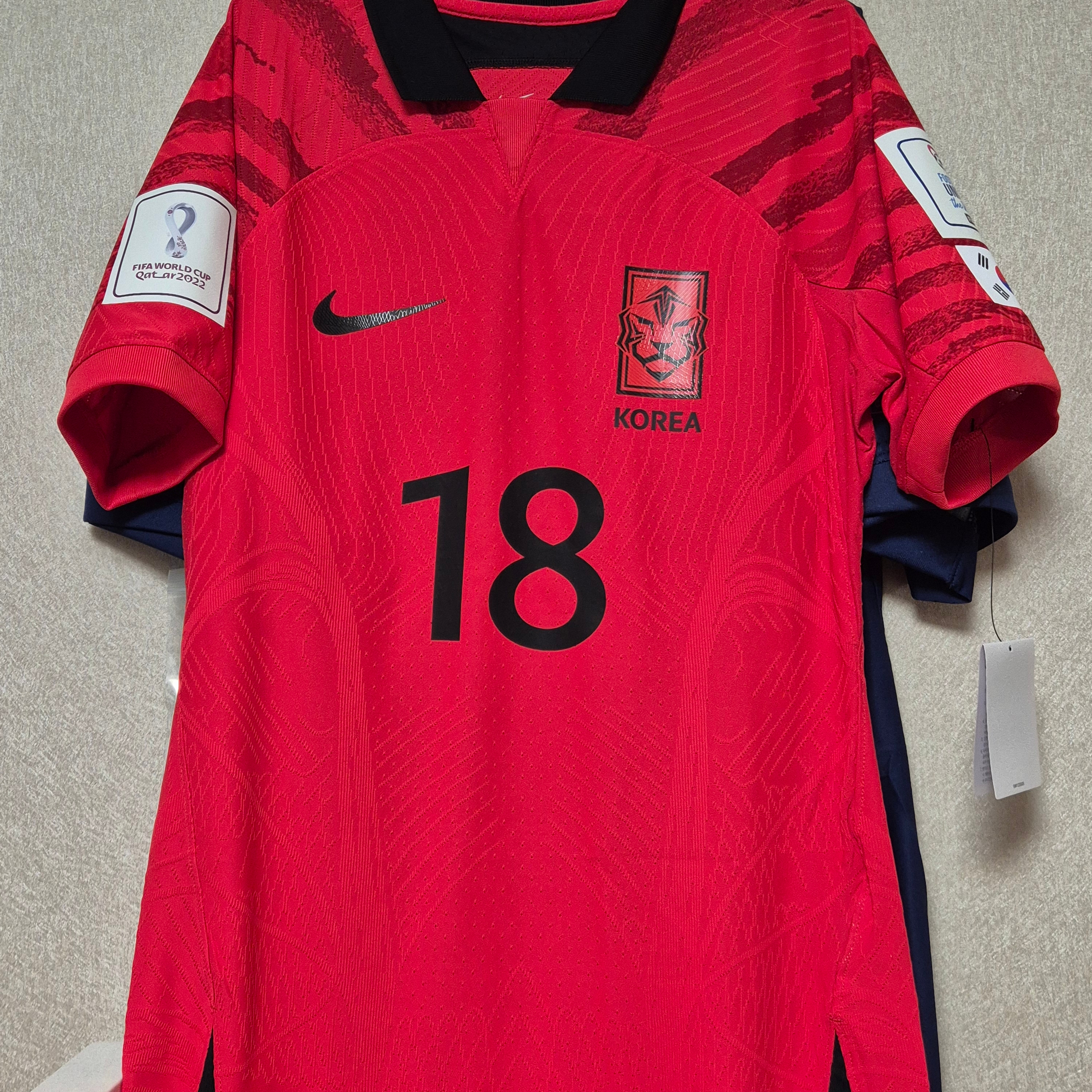 Nike Korea 2022/23 Dri-Fit ADV Player Issue Home SS Jersey Global Red - Asia (Non Marking Ver.) 착용 스타일 - 1