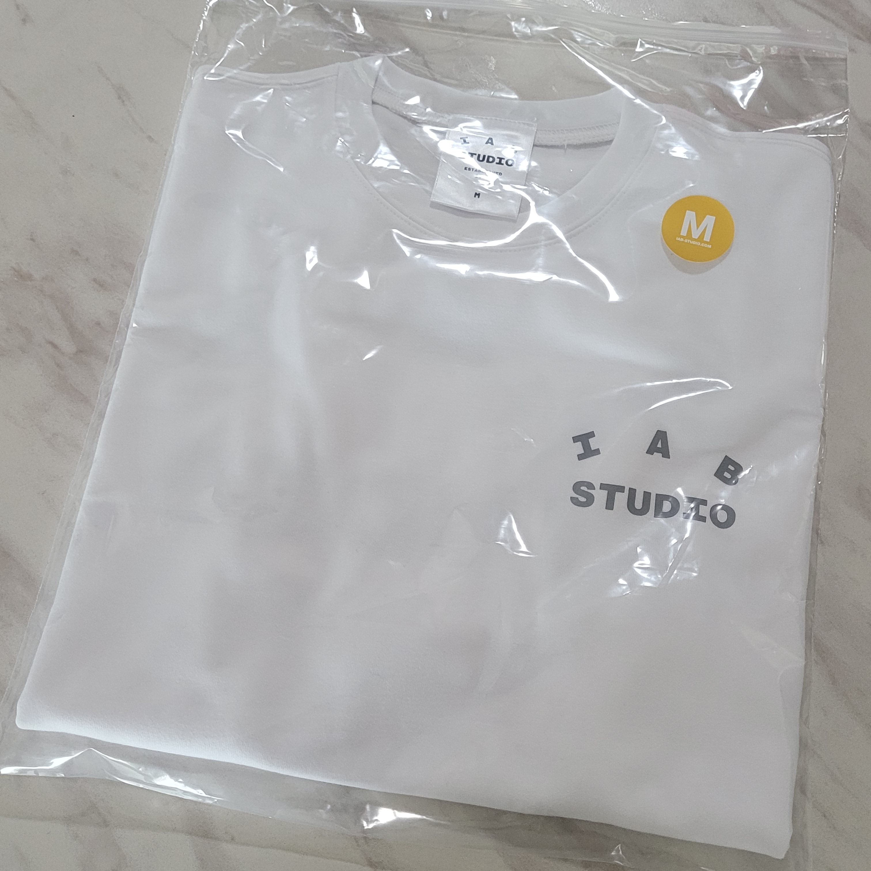 IAB Studio T-Shirt White Gray 착용 스타일 - 2