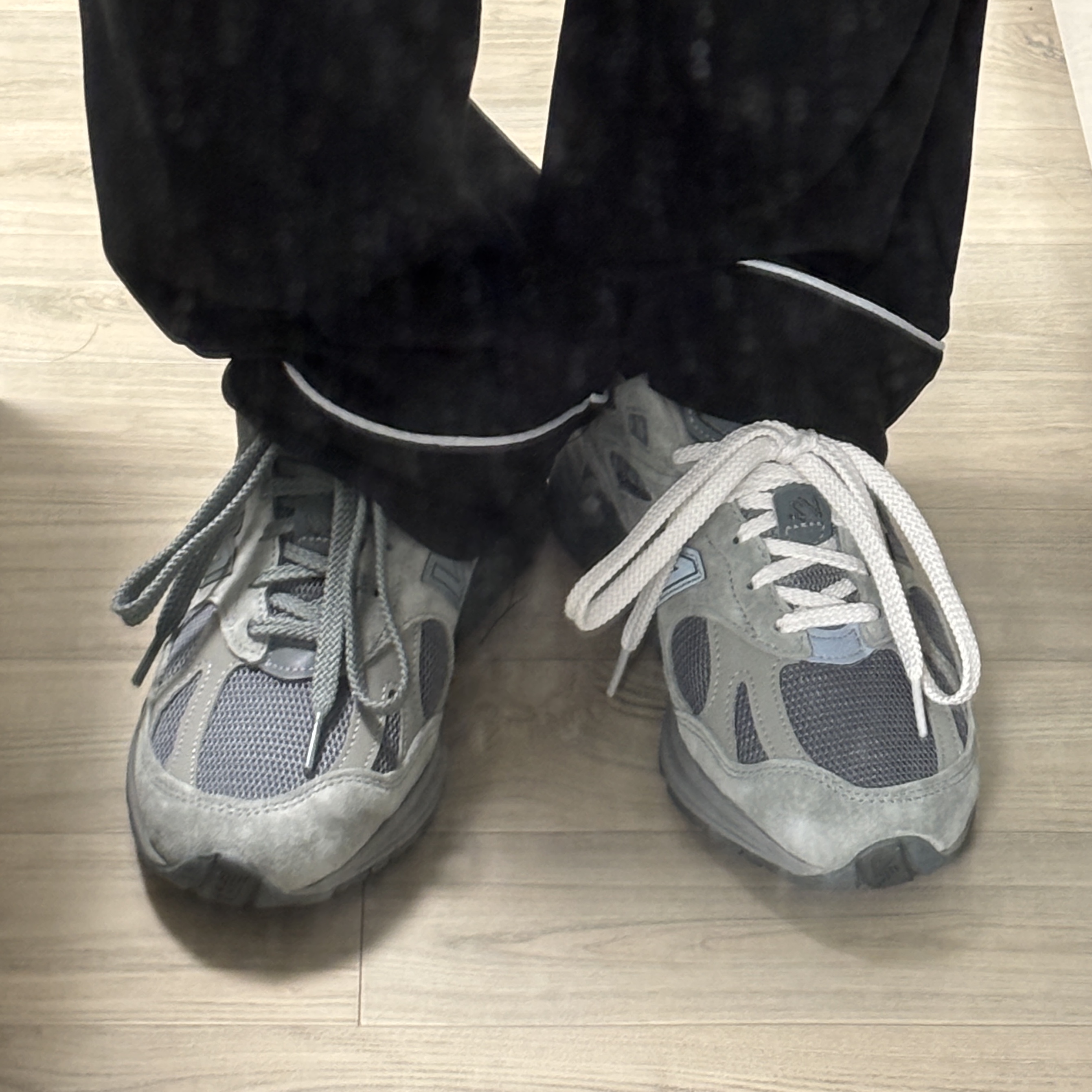 New Balance x Thisisneverthat 991v2 Made in UK Grey 착용 스타일 - 2