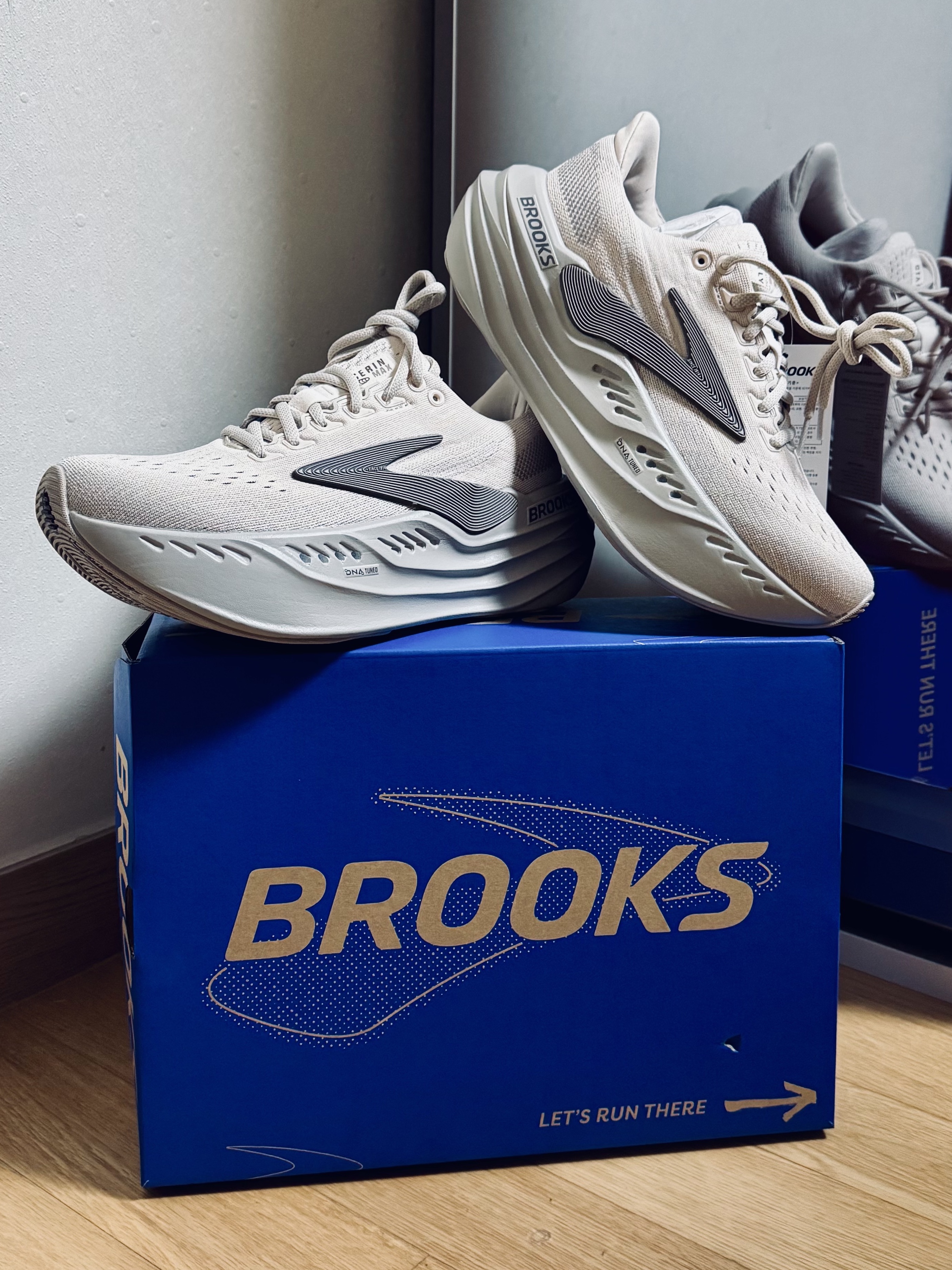 Brooks Running Glycerin Max Grey - D Medium, (W) Brooks Running Glycerin Max White - B Medium 착용 스타일