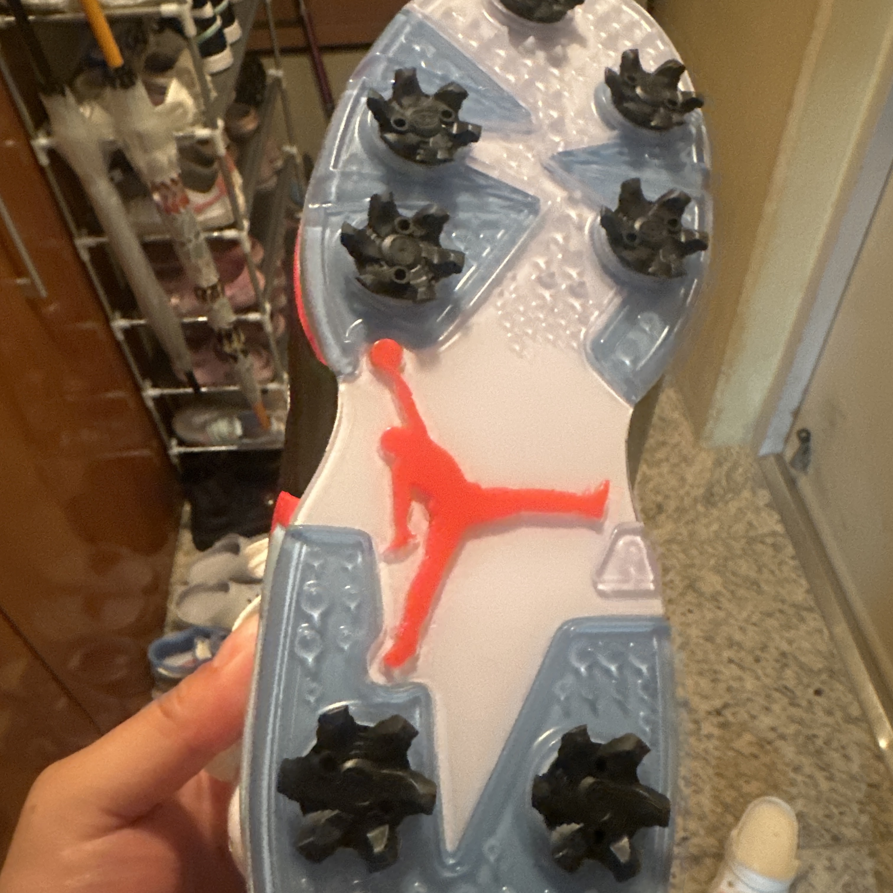 Jordan 6 Retro Low Golf White Infrared 23 착용 스타일 - 2