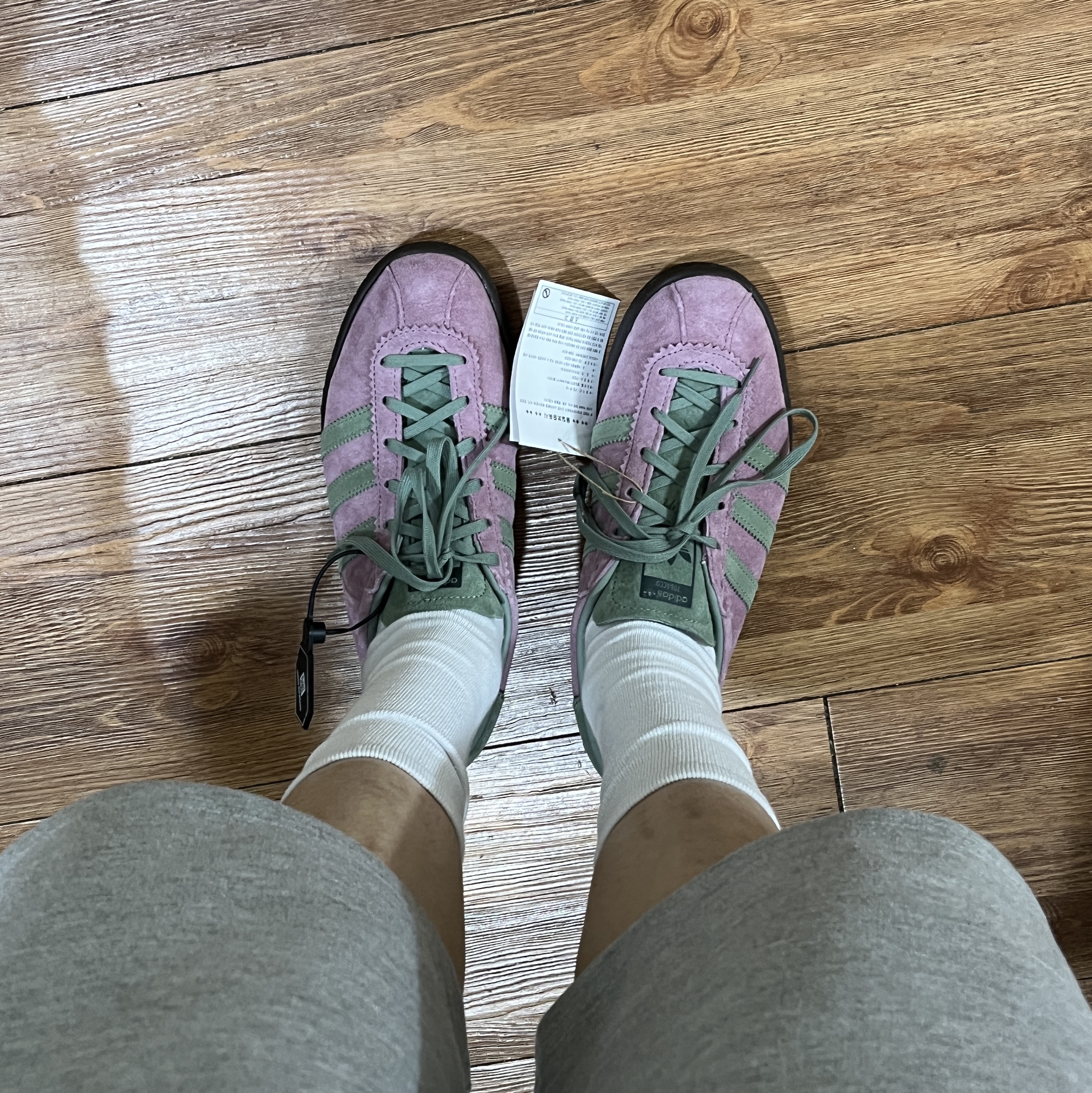 Adidas Tobacco Wonder Orchid Silver Green 착용 스타일 - 2