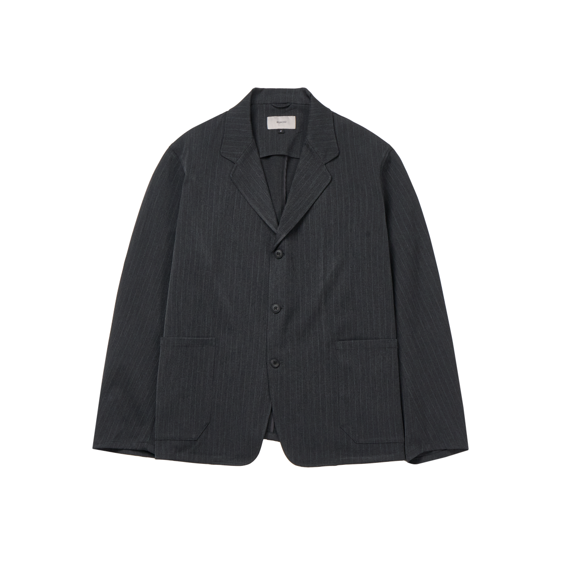 BE25STJK01 Begin202 Unconstructed Jacket Charcoal Stripe