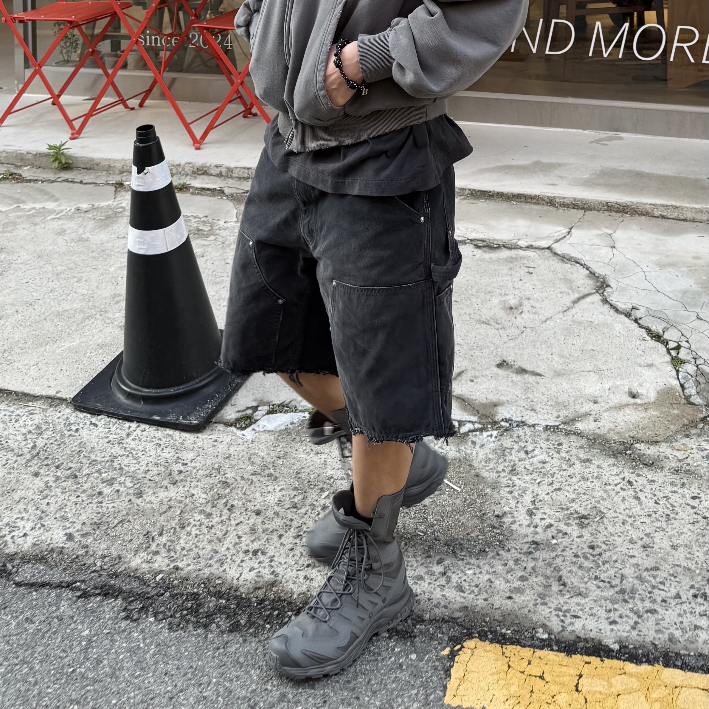 Salomon x Rier XA Jungle Castlerock 착용 스타일 - 1