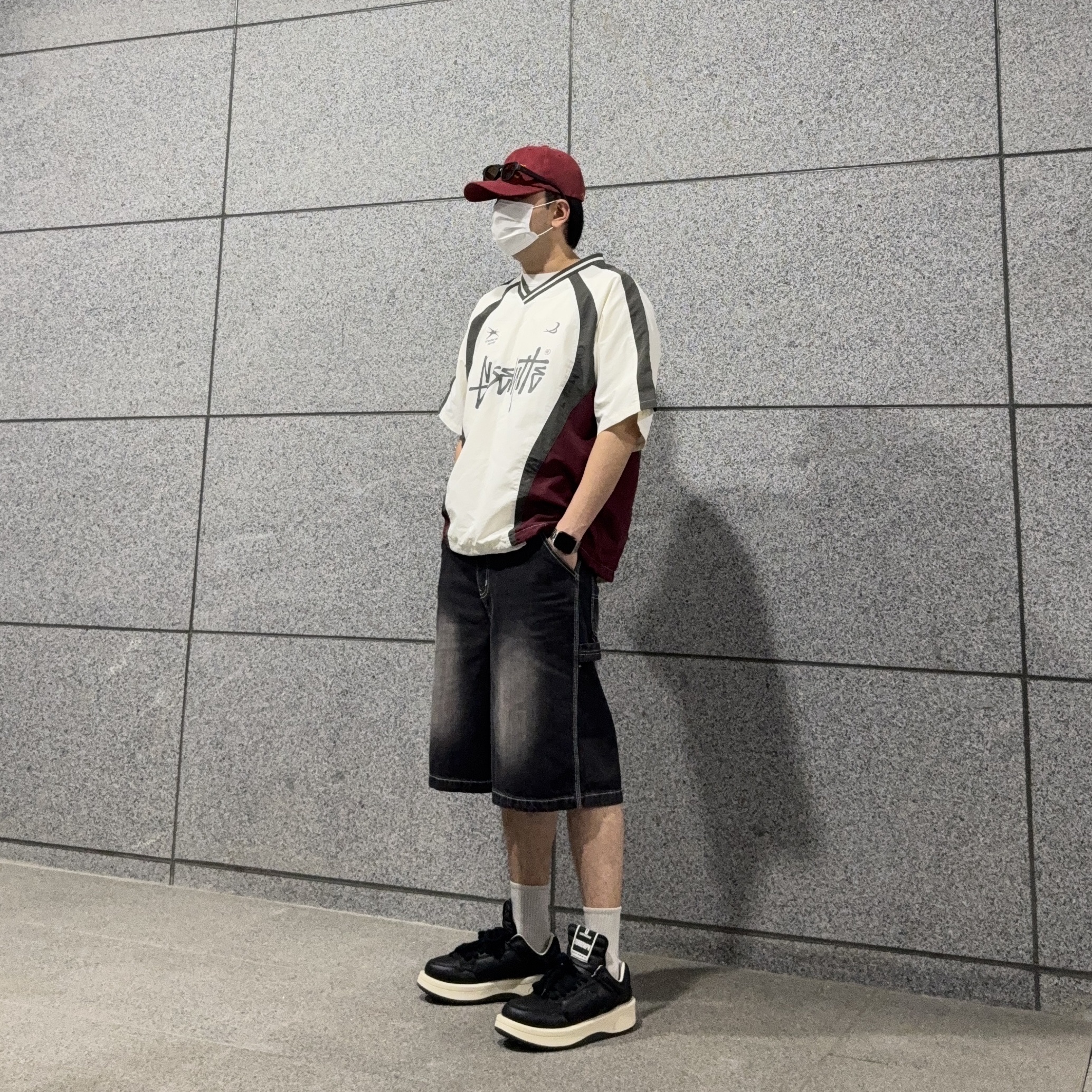Converse x Drkshdw Turbowpn Ox Black 착용 스타일 - 7