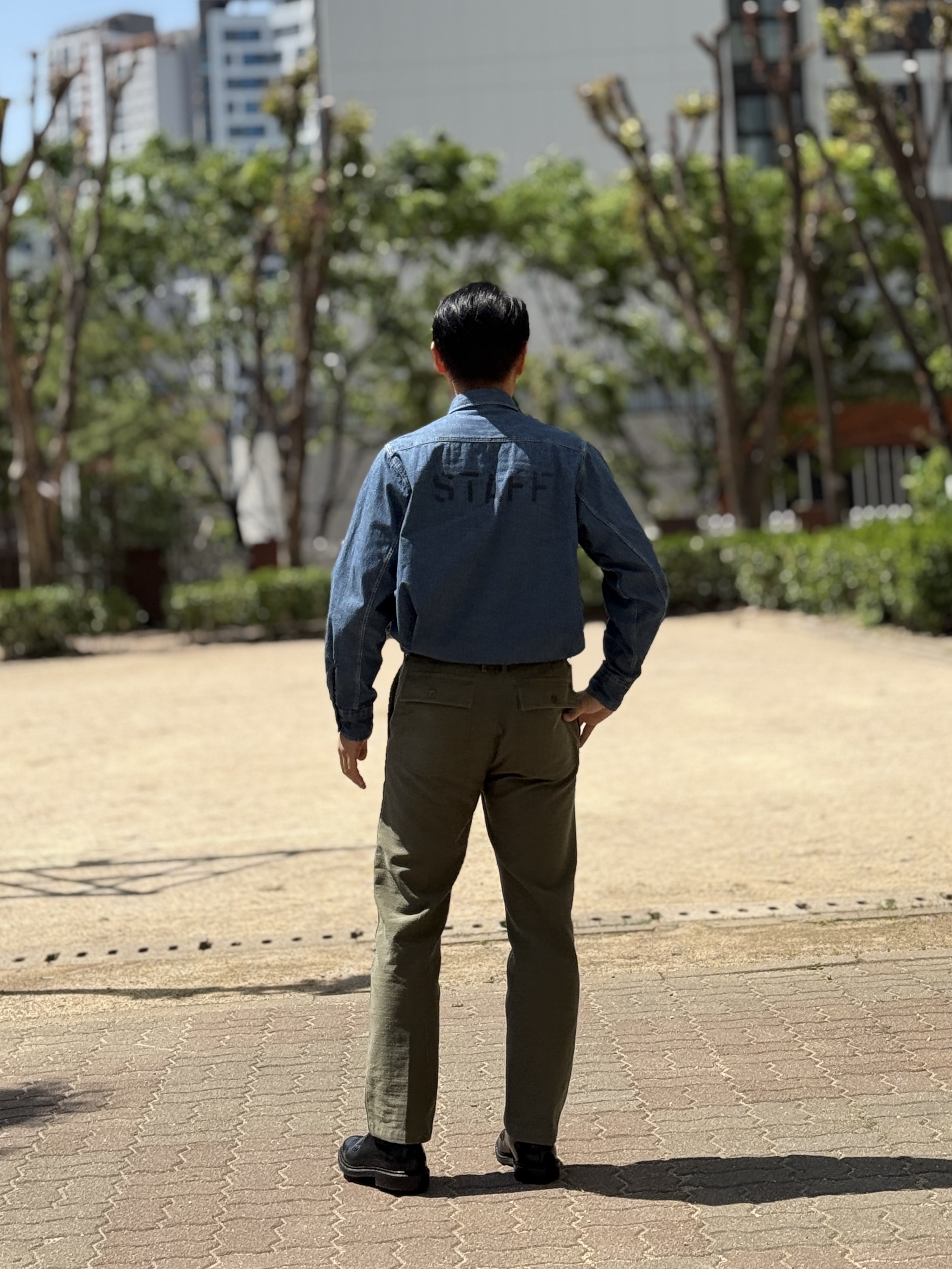 Alden 9901 Cordovan Plain Toe Blucher Oxford Black - E 착용 스타일 - 6