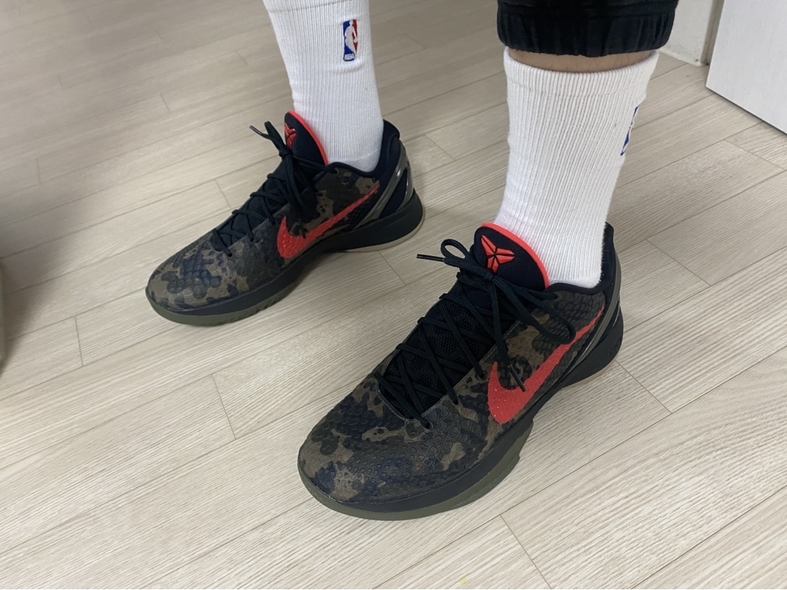 Nike Kobe 6 Protro Italian Camo 착용 스타일