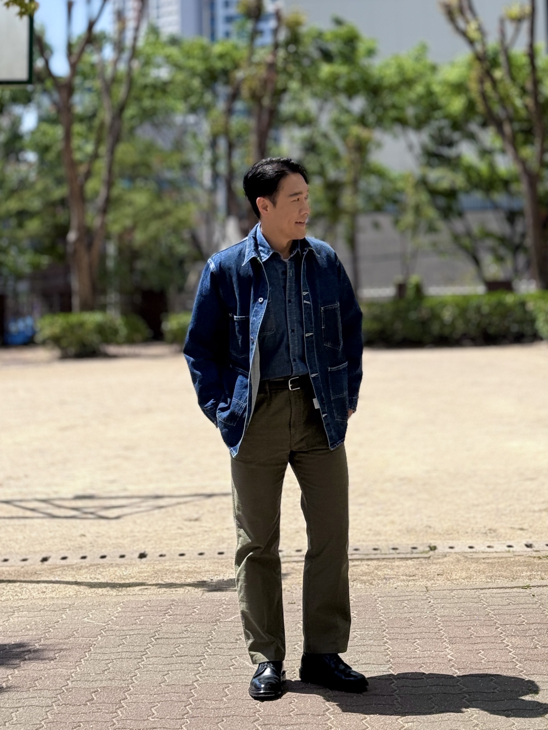 Alden 9901 Cordovan Plain Toe Blucher Oxford Black - E 착용 스타일 - 2