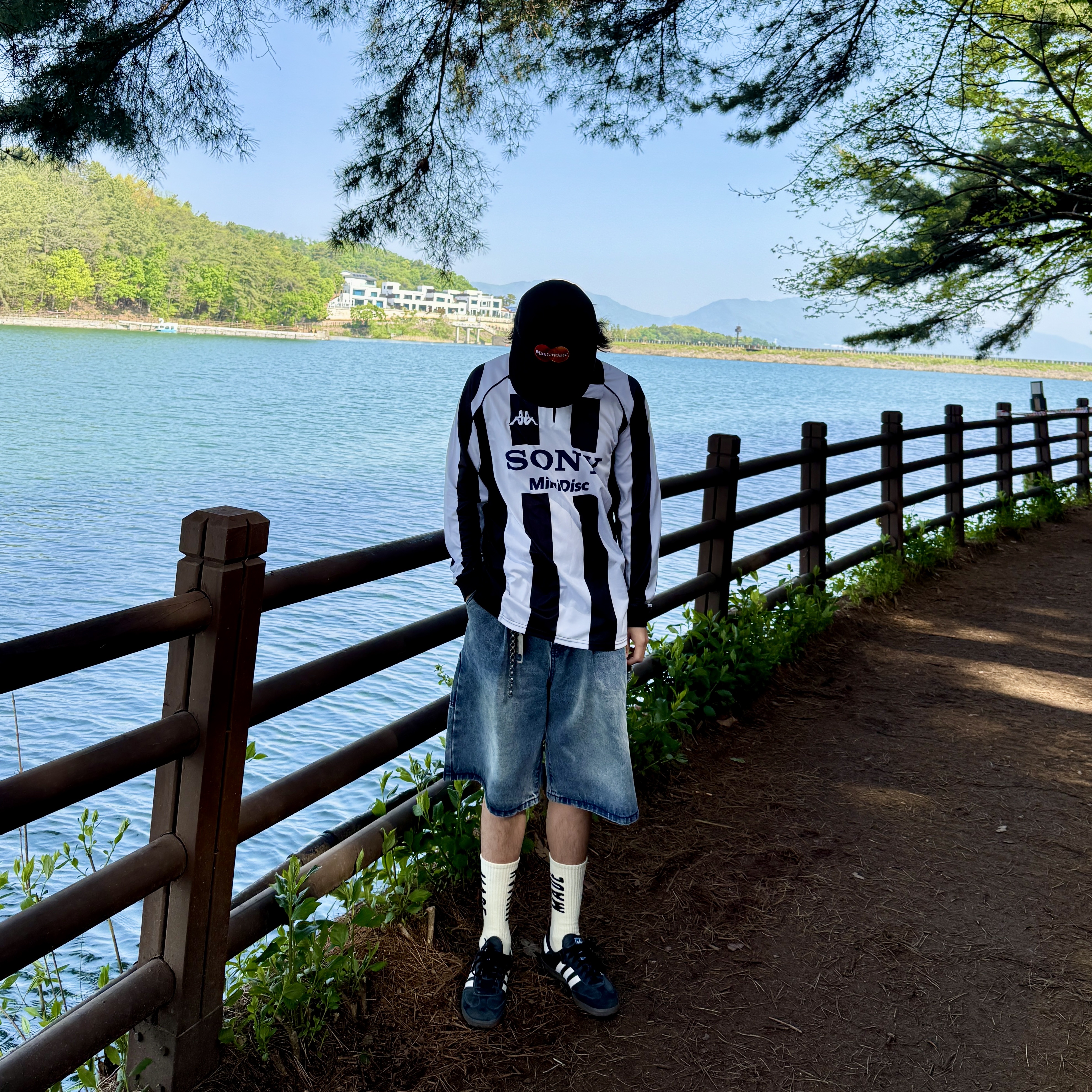 Human Made HM Logo Socks White 착용 스타일 - 3