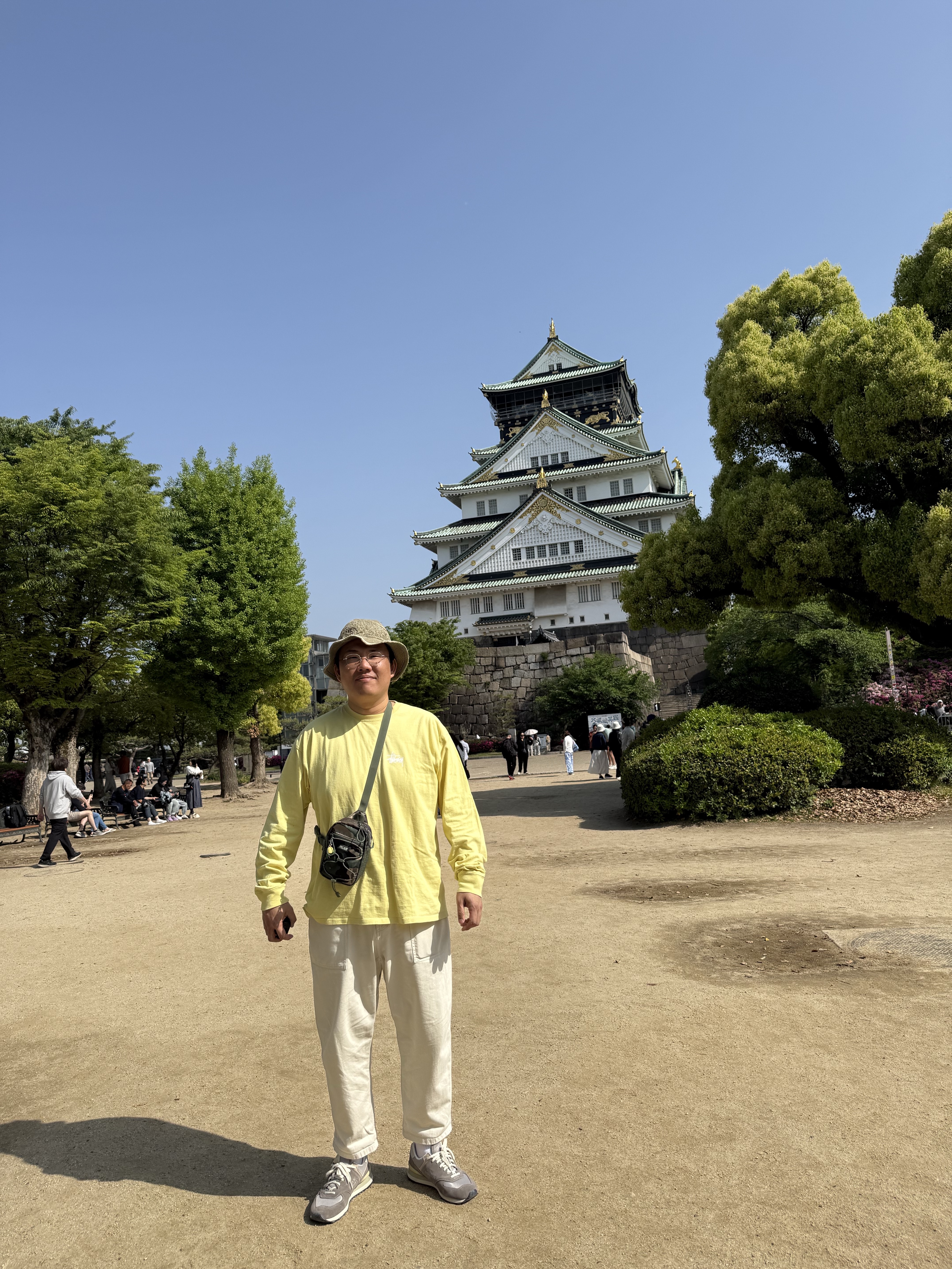 Kapital Chino The Old Man and The Sea Hat Khaki, Stussy Lazy LS T-Shirts Yellow 착용 스타일 - 2