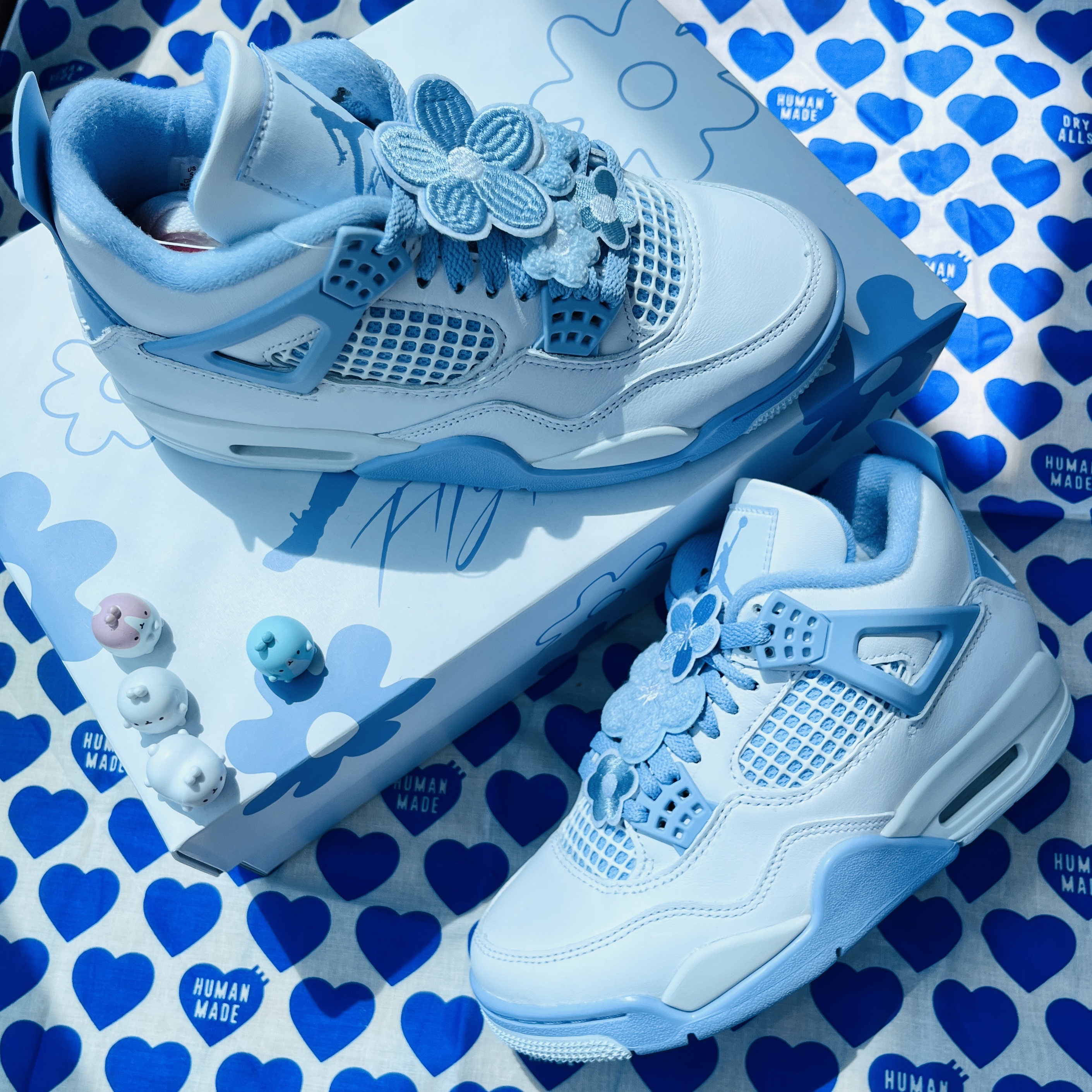 (W) Jordan 4 Retro Aluminum 착용 스타일 - 5
